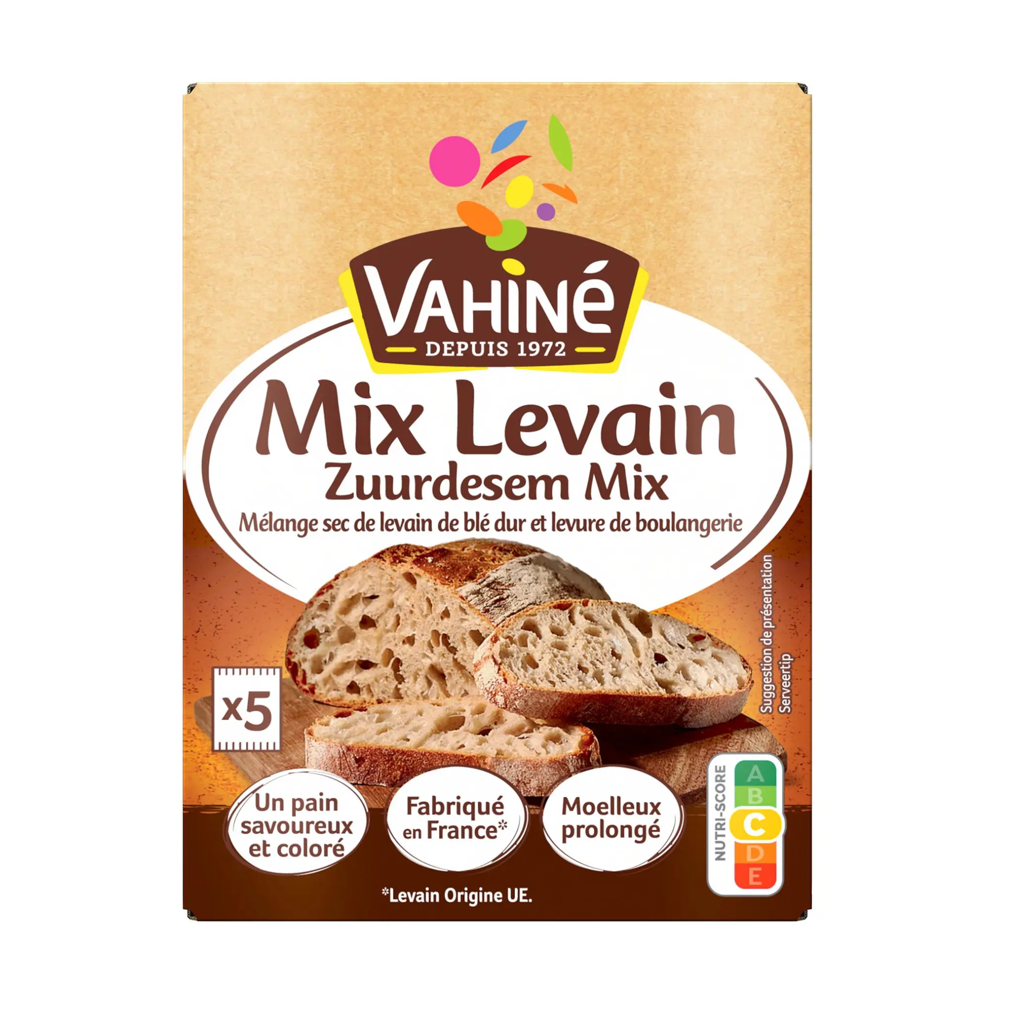 VAHINE Mélange sec de levain de blé dur et levure de boulangerie