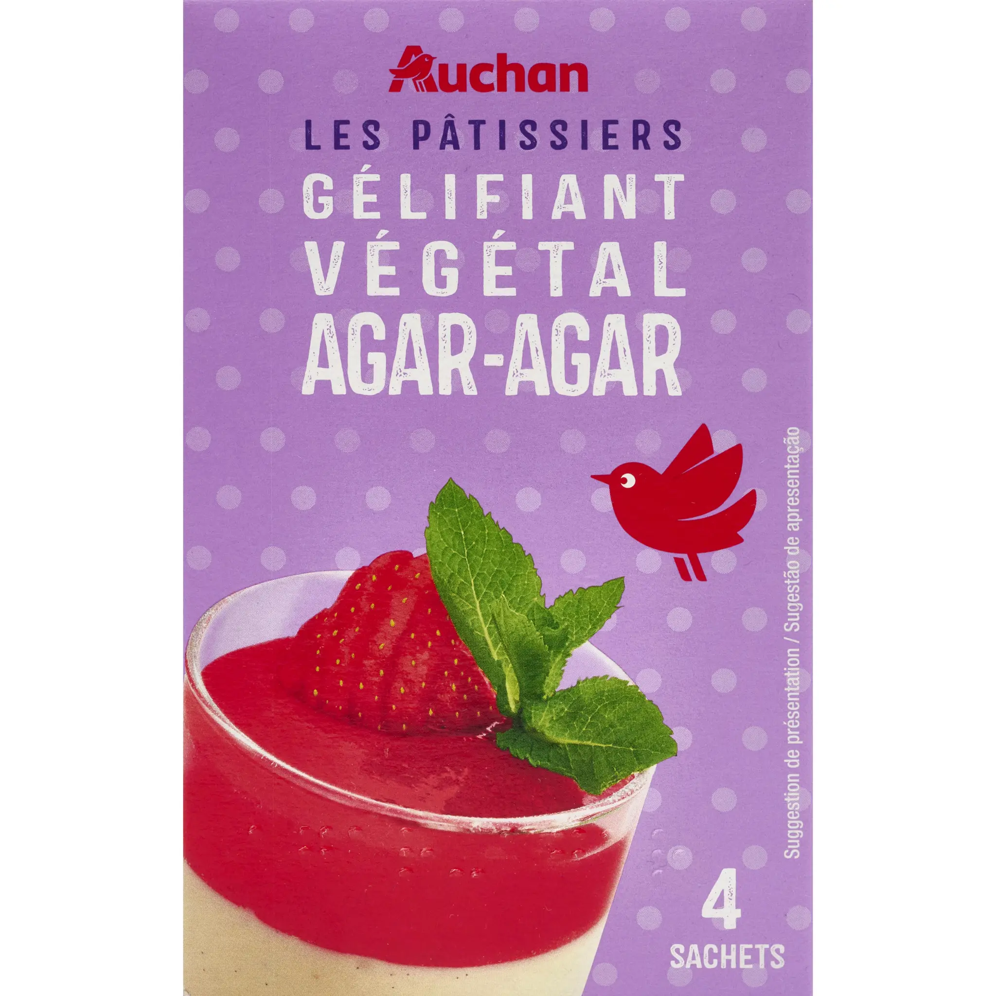 AUCHAN Agar agar gélifiant végétal