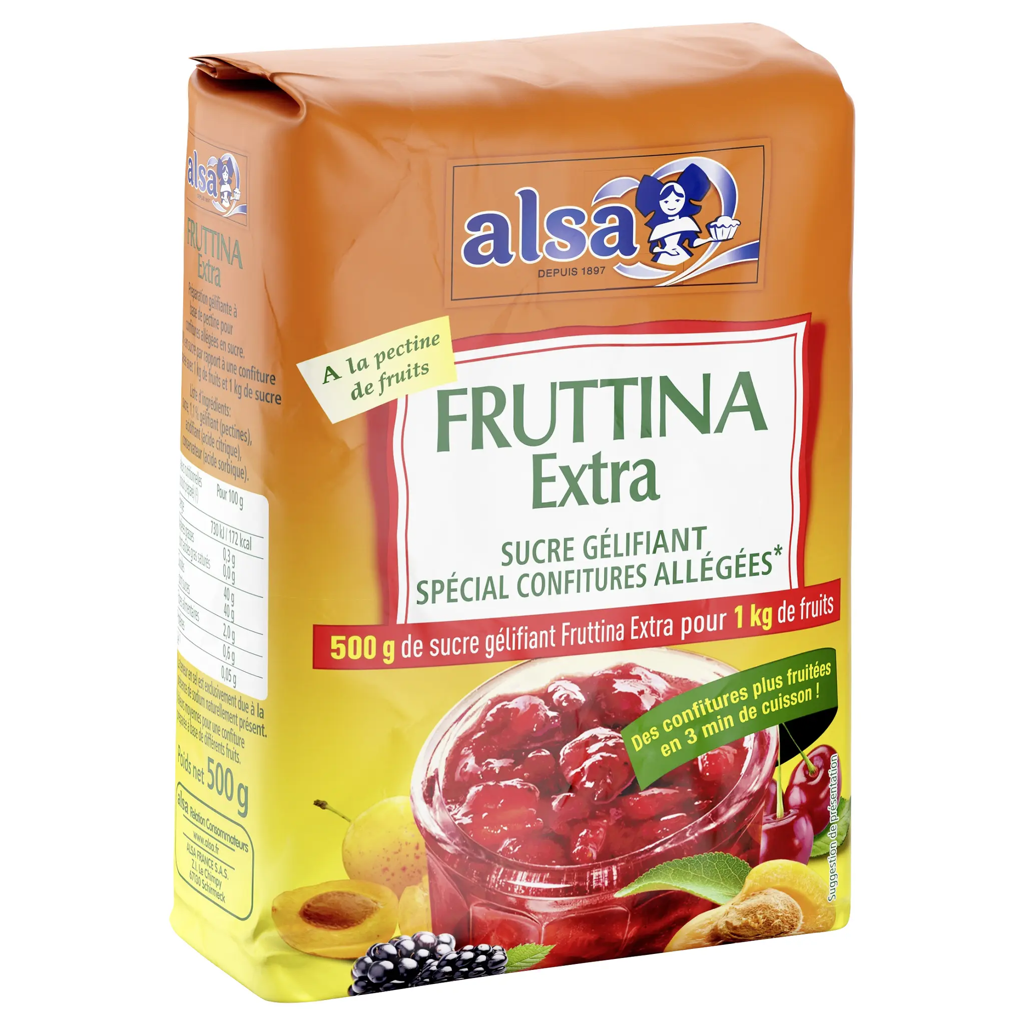 ALSA Sucre gélifiant Fruttina extra spécial confitures allégées