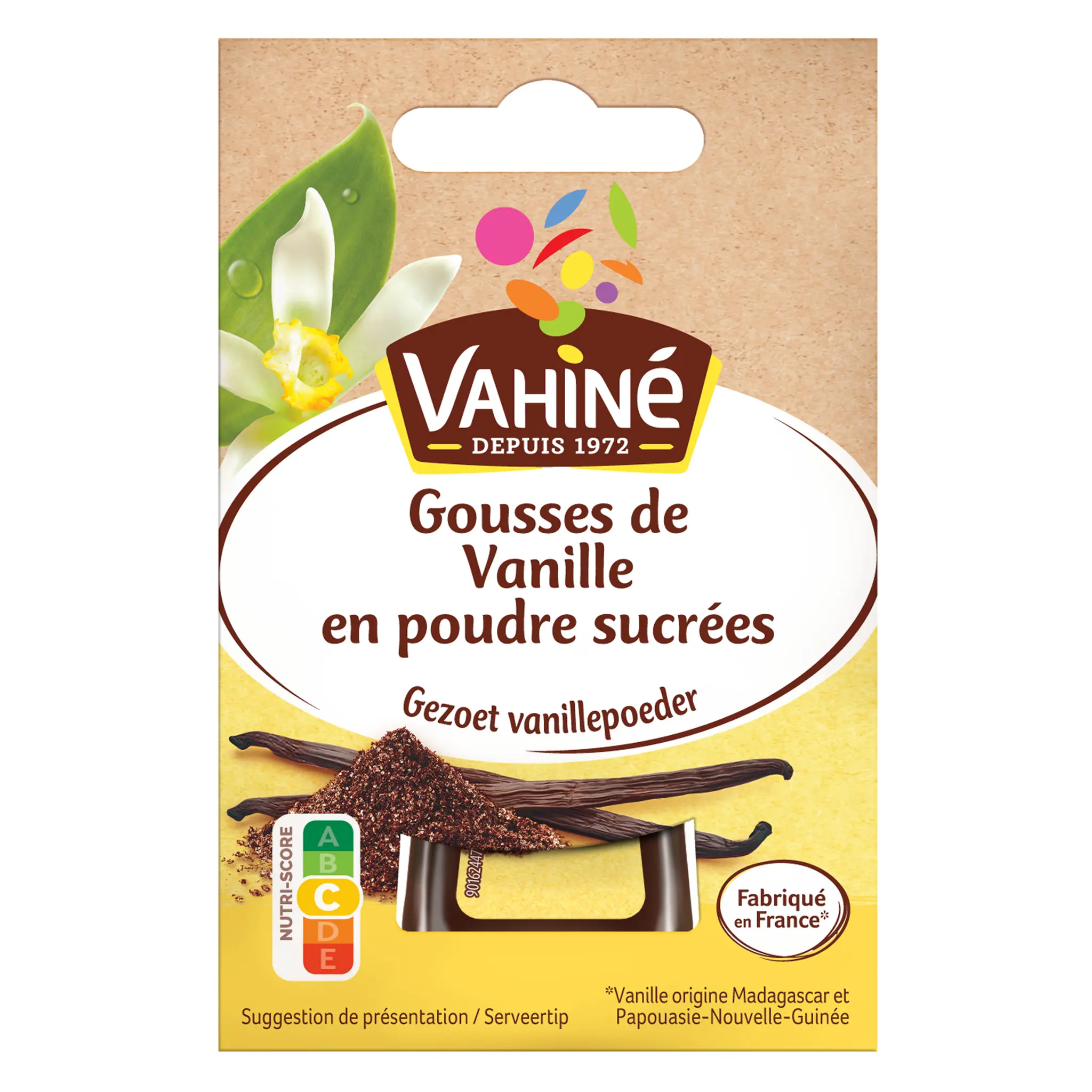 VAHINE Gousses de vanille en poudre sucrées