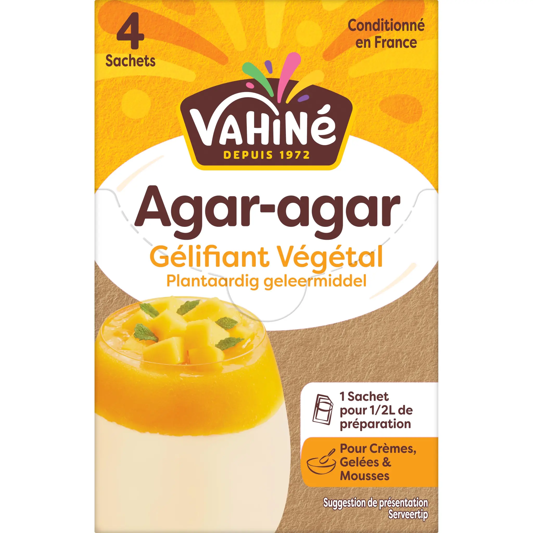 VAHINE Agar agar gélifiant végétal