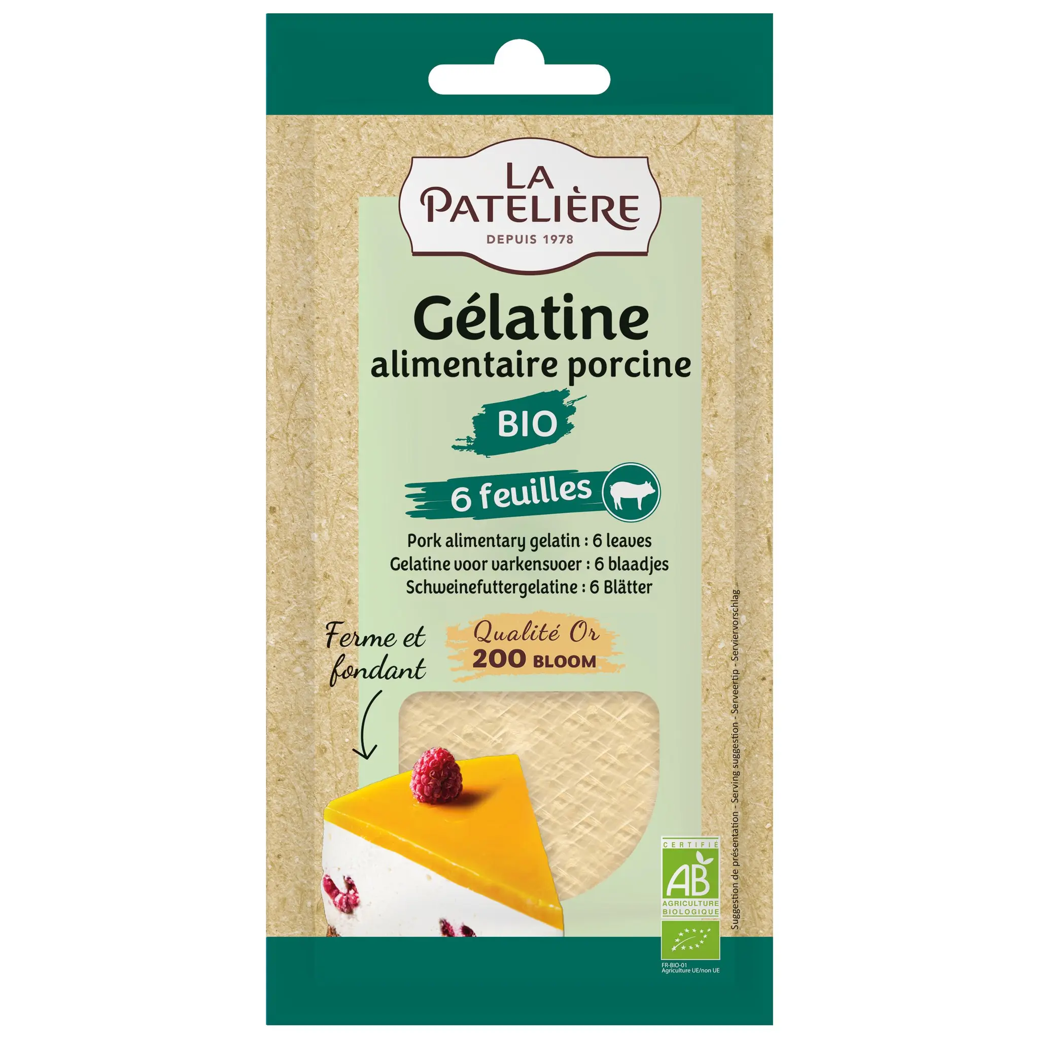 LA PATELIERE Gélatine alimentaire bio