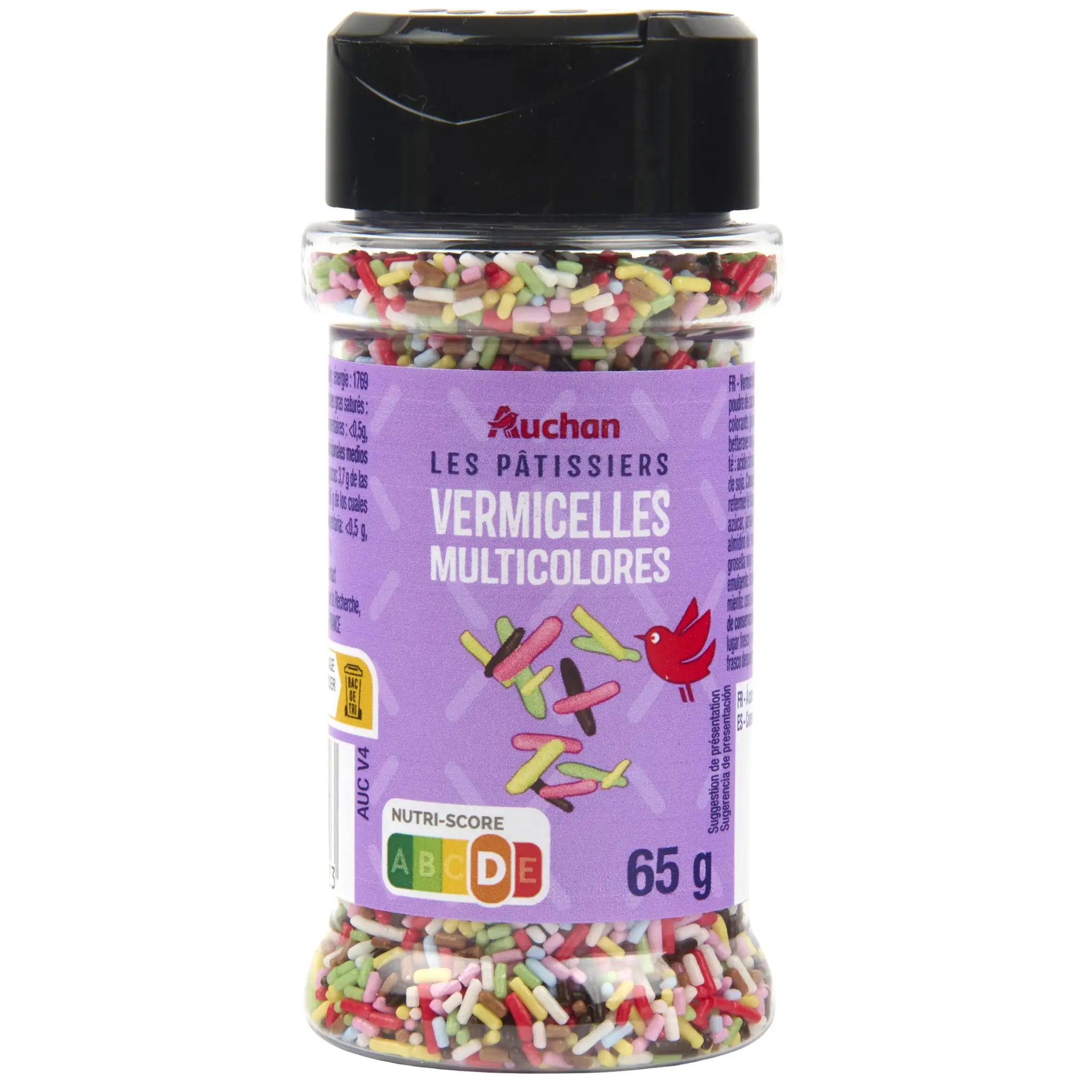 AUCHAN Vermicelles multicolores
