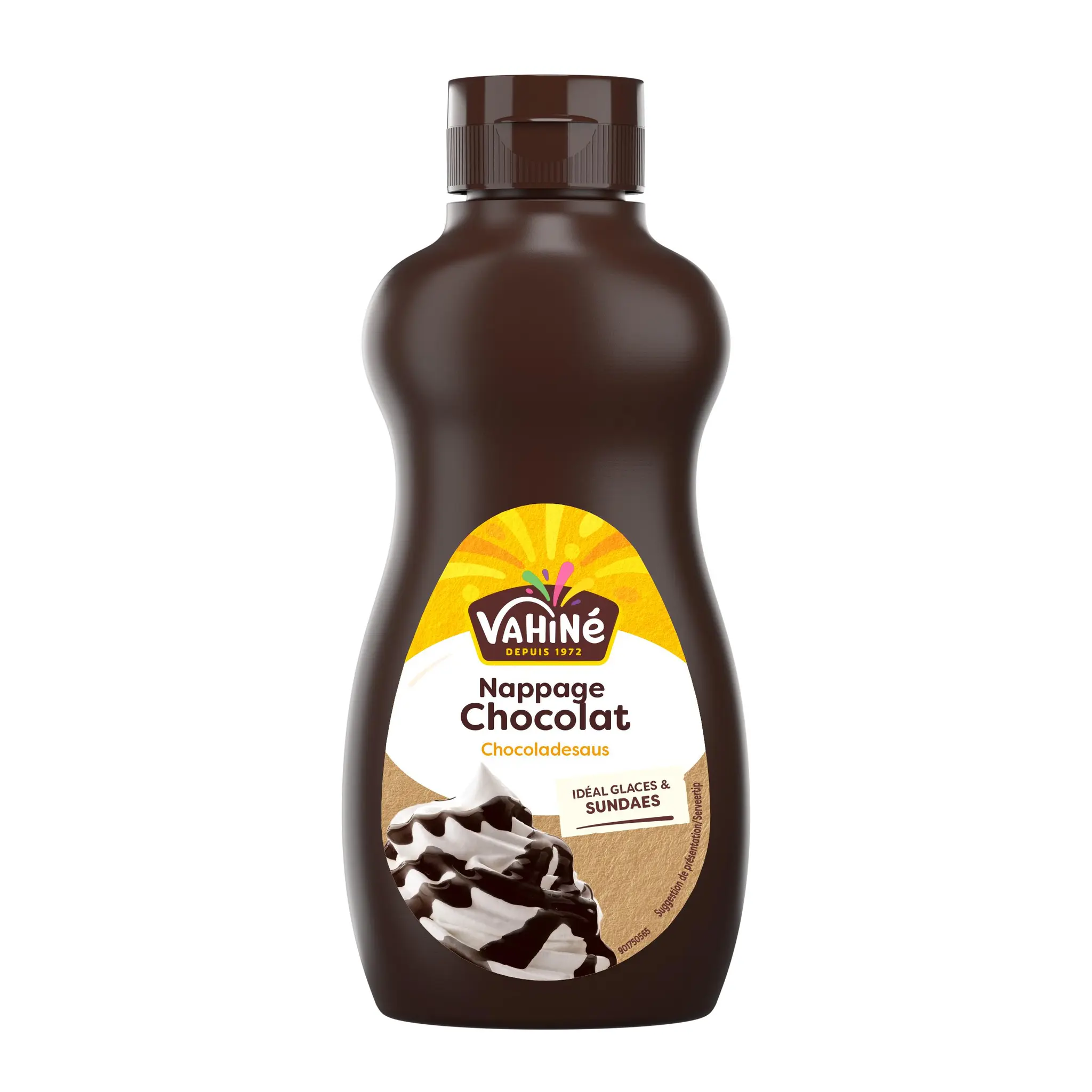 VAHINE Nappage Chocolat flacon, idéal glace et sundae