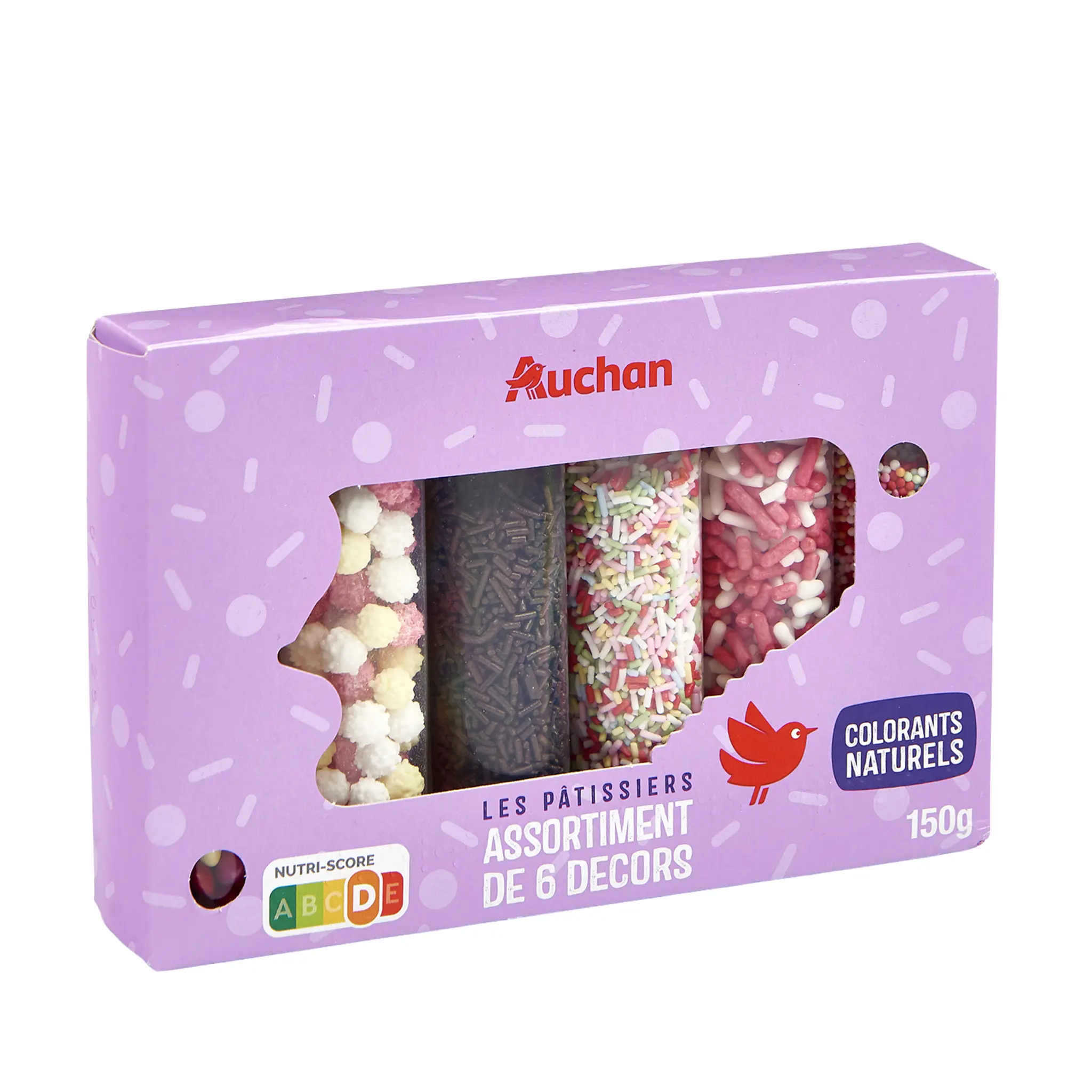 AUCHAN Assortiment de 6 décors pour pâtisserie