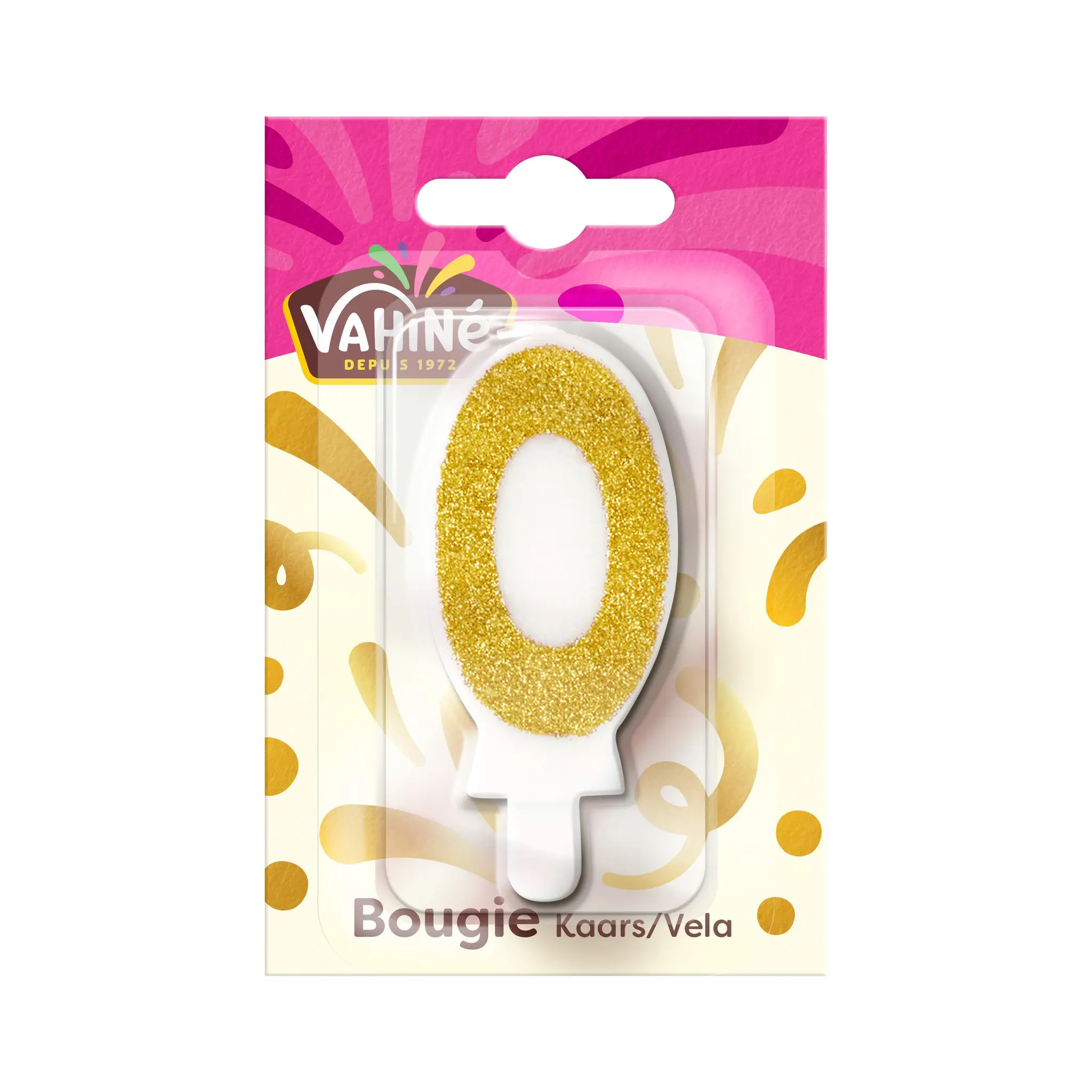 VAHINE Bougie chiffre adulte n°0