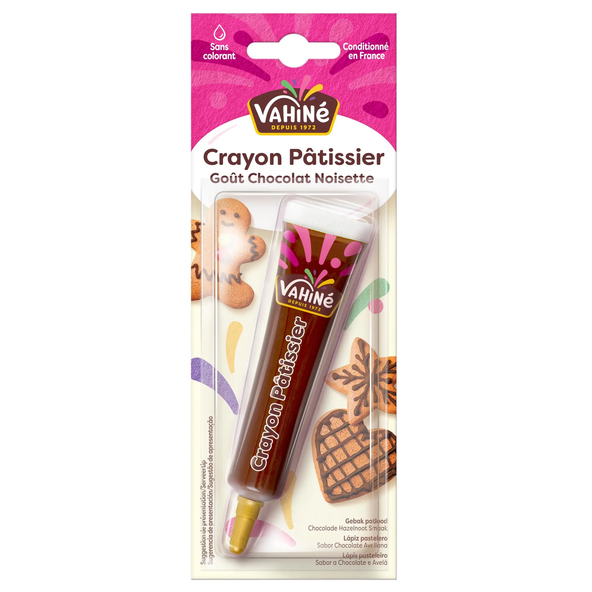 VAHINE Crayon pâtissier goût chocolat noisette