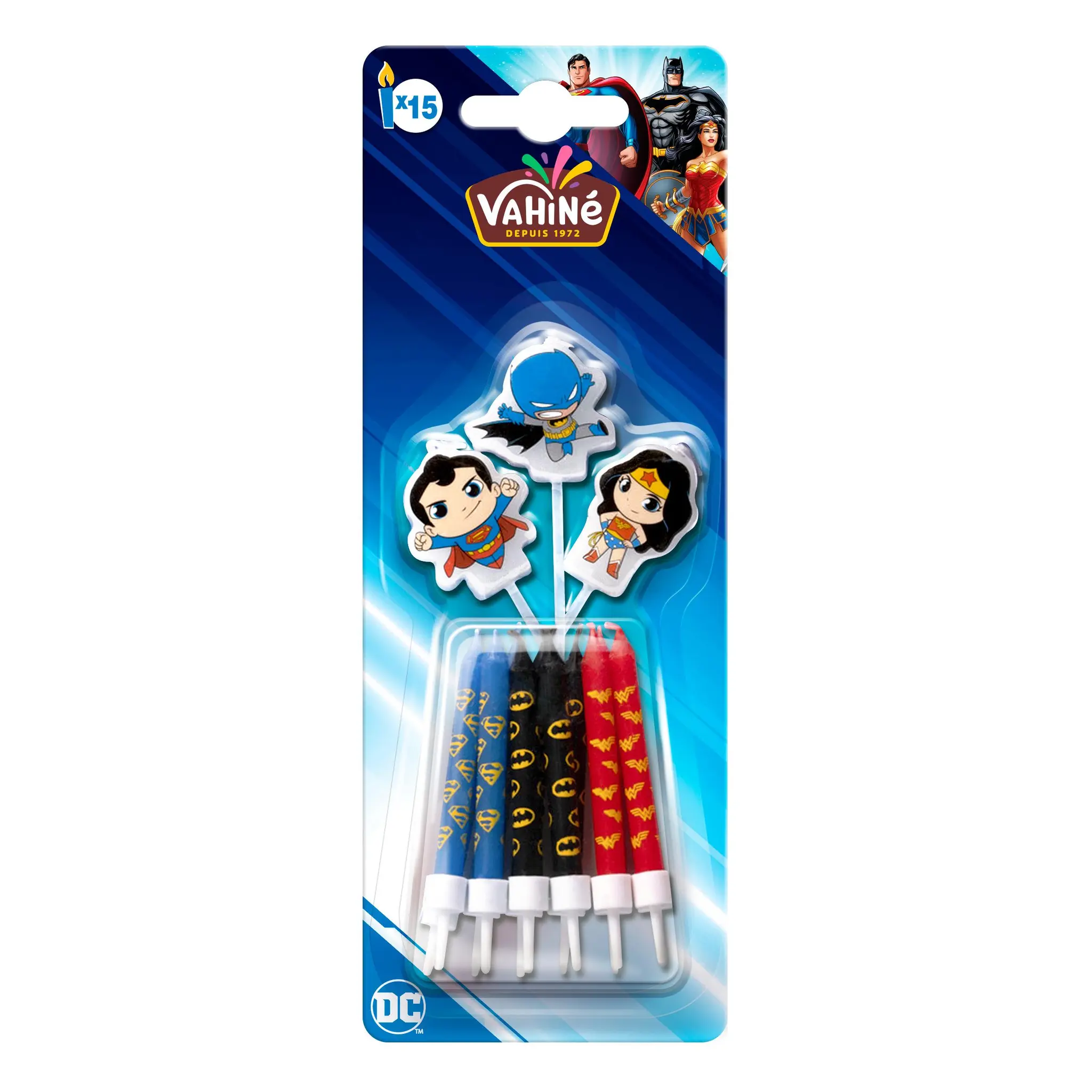 VAHINE Bougies thème DC super héros