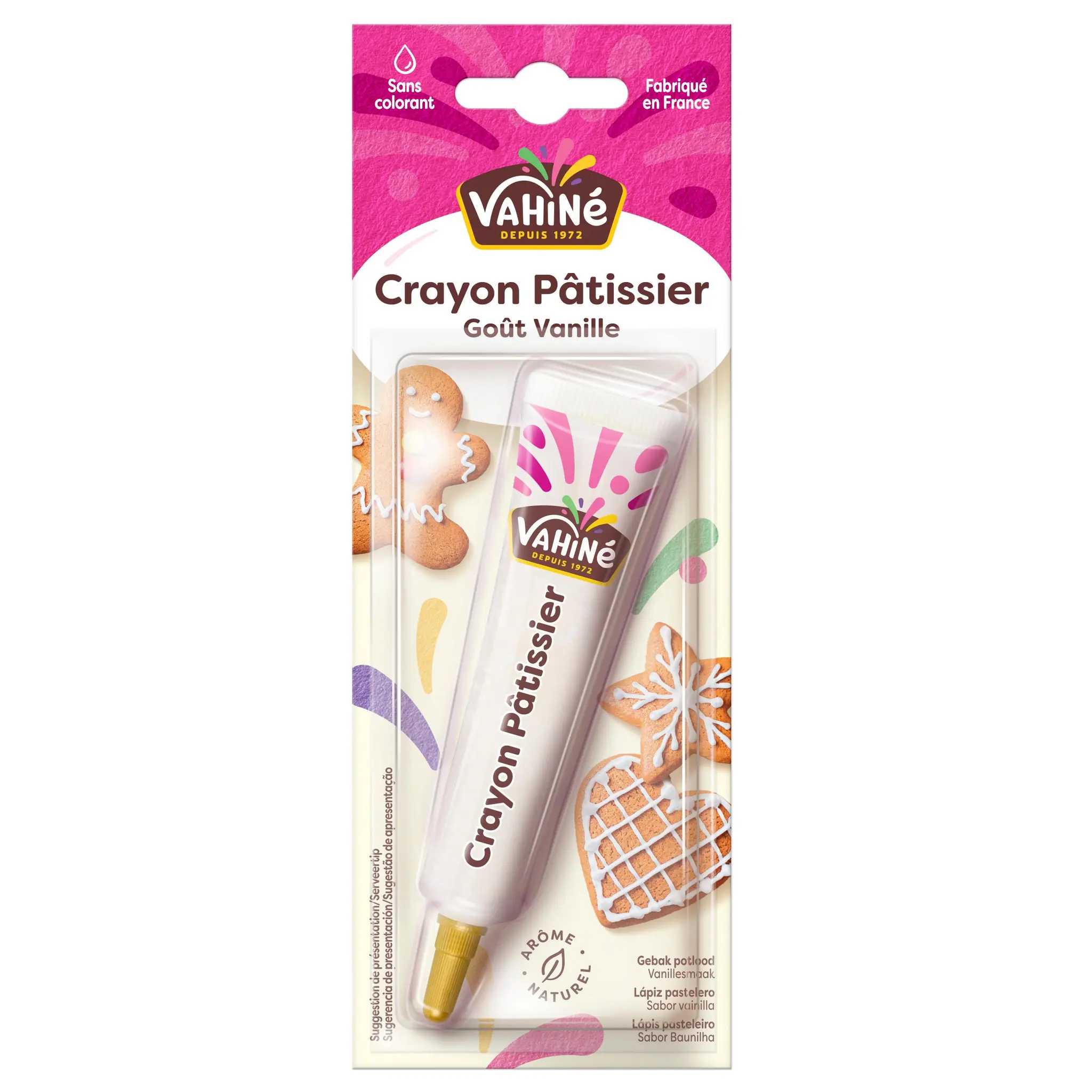 VAHINE Crayon pâtissier blanc goût vanille
