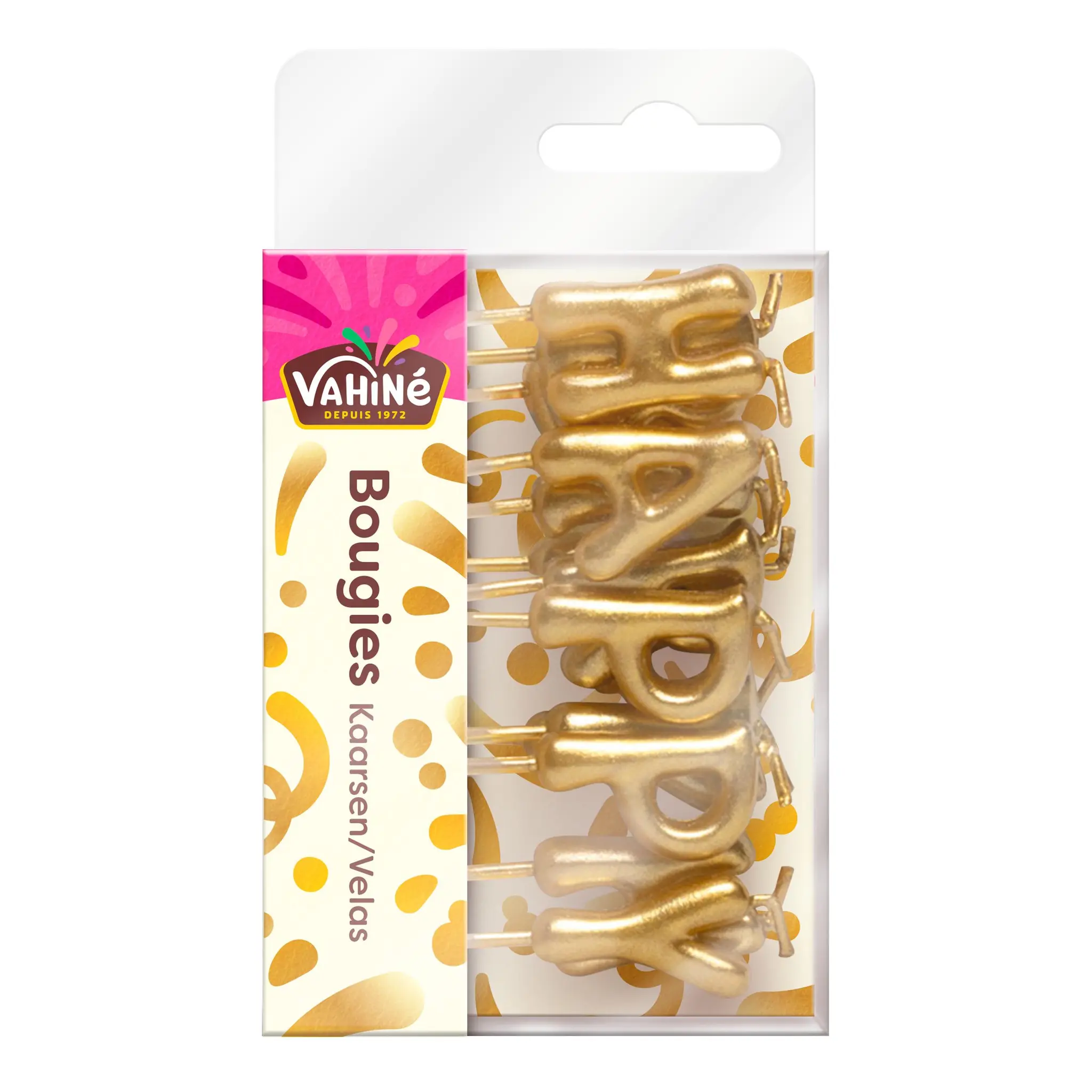 VAHINE Bougies happy birthday