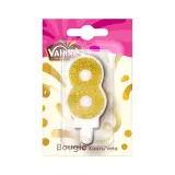 VAHINE Bougie chiffre adulte n°8