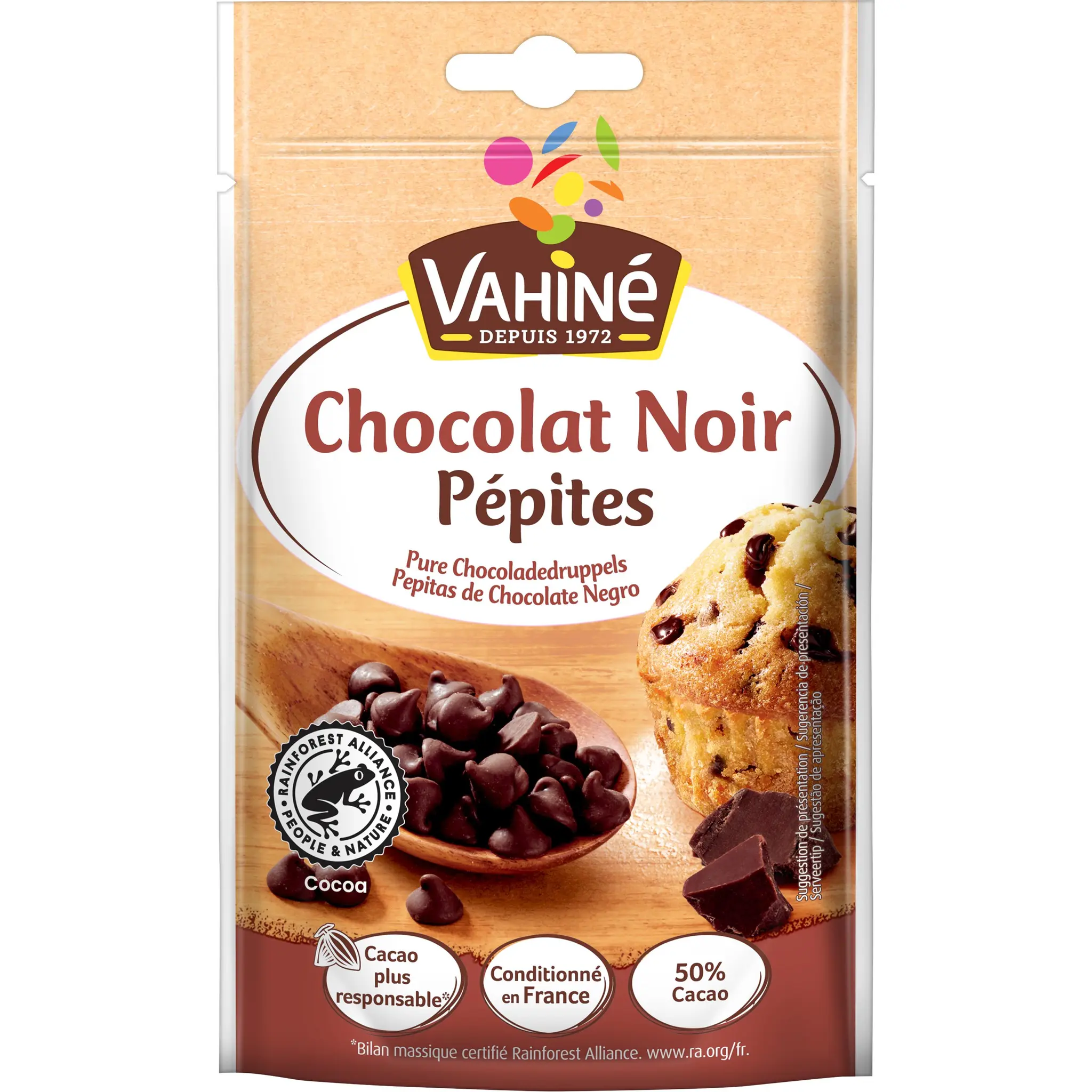 VAHINE Pépites de chocolat noir
