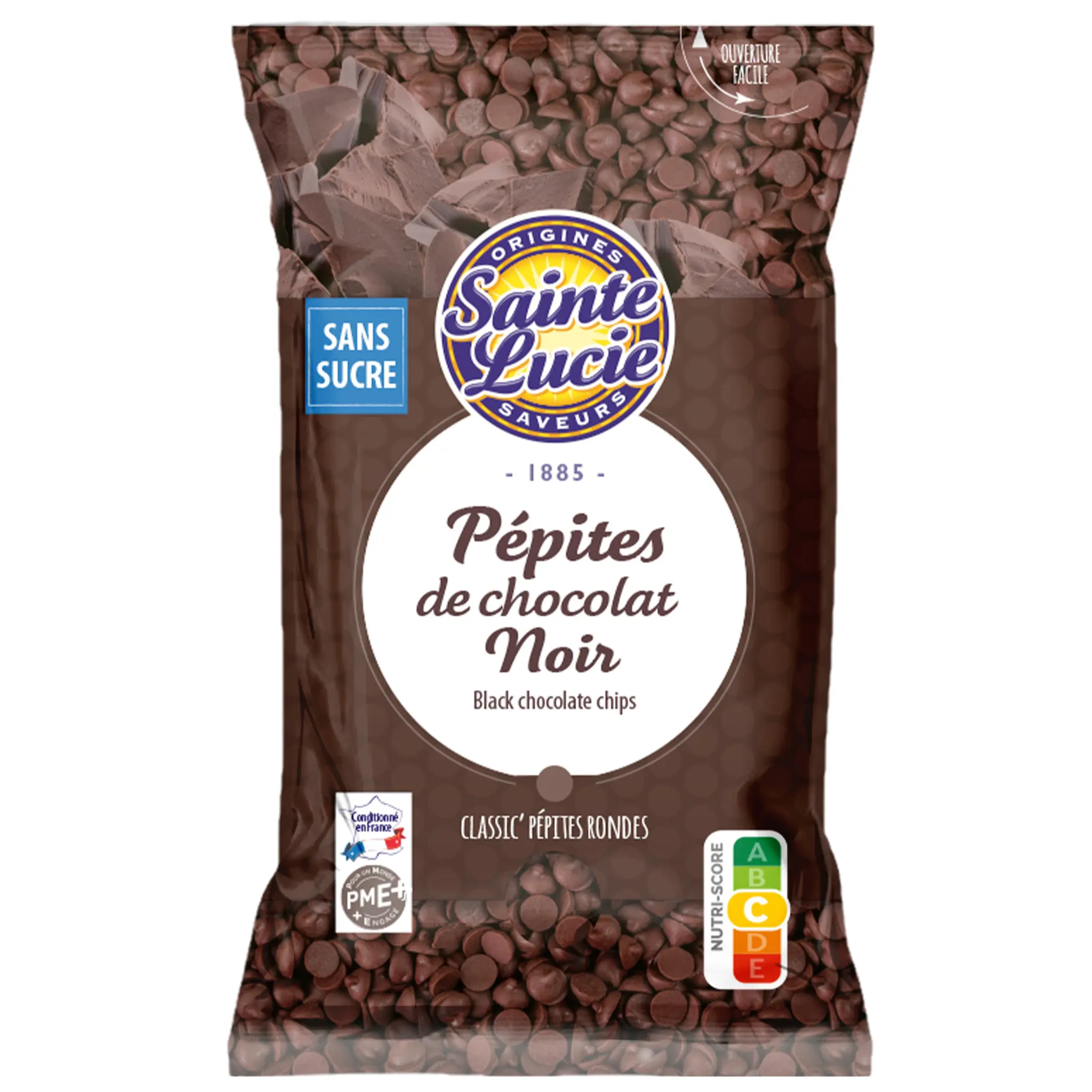 SAINTE LUCIE Pépites de chocolat noir sans sucre