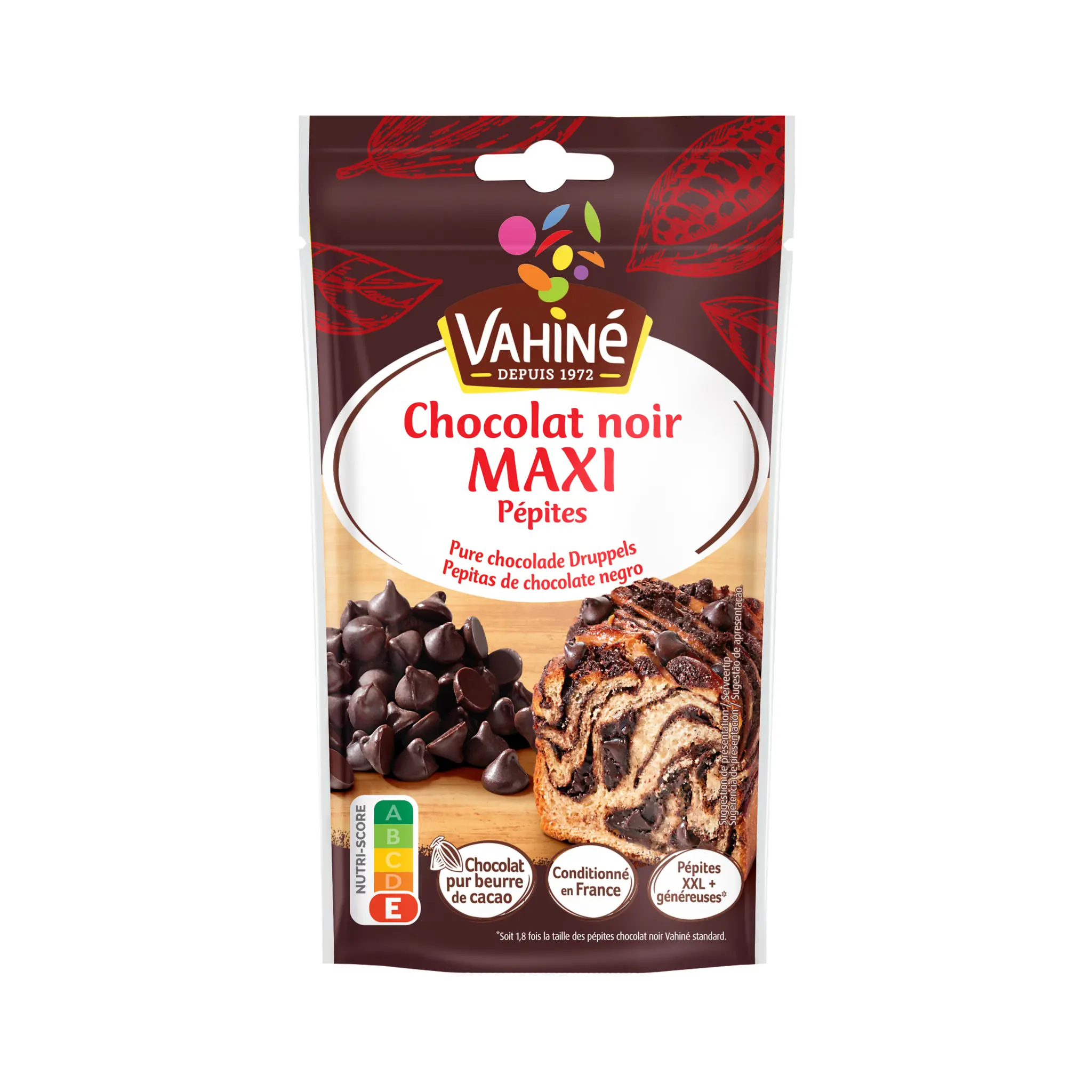 VAHINE Maxi pépites de chocolat noir
