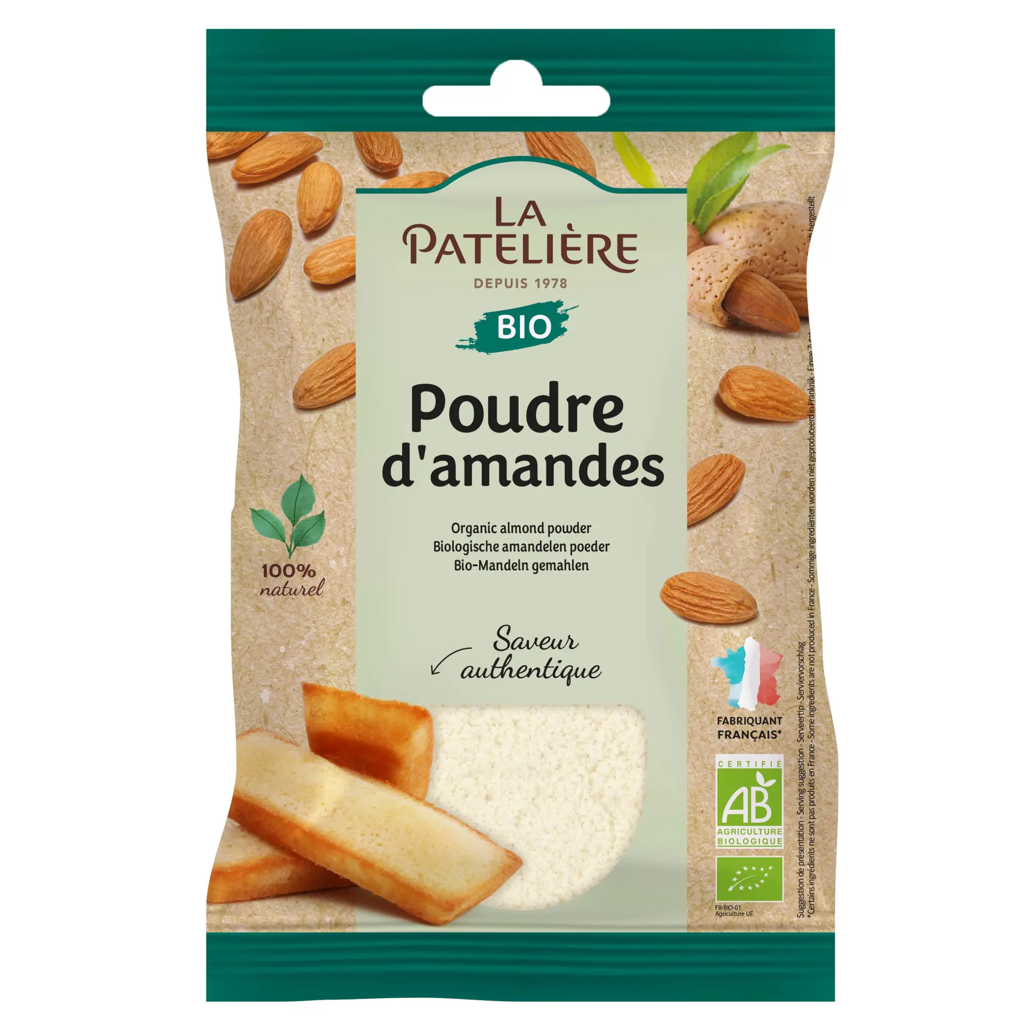 LA PATELIERE Amandes en poudre bio