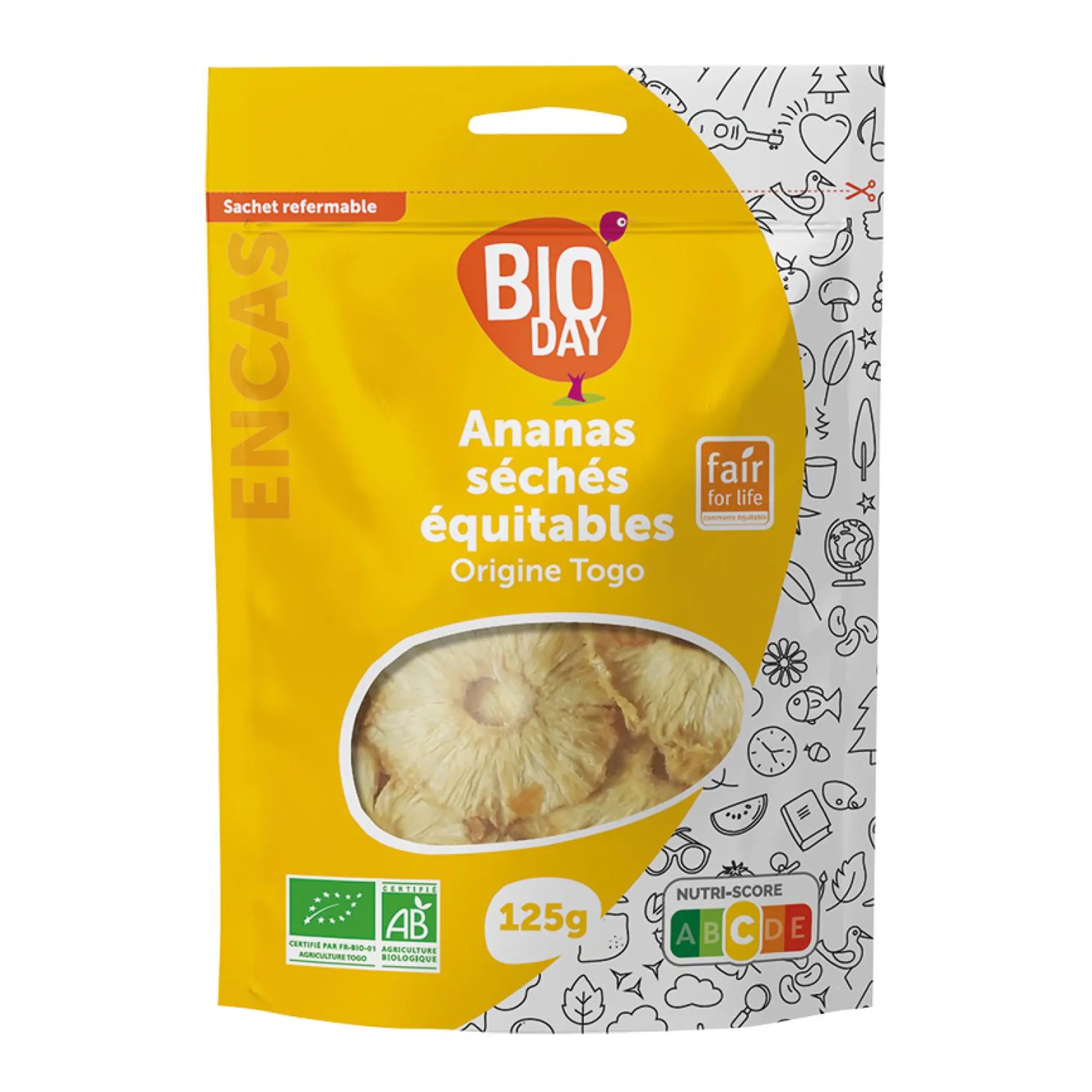 BIODAY Ananas séchés bio équitables origine Togo