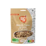 BIODAY Noix de cajou grillées à l'ail noir bio