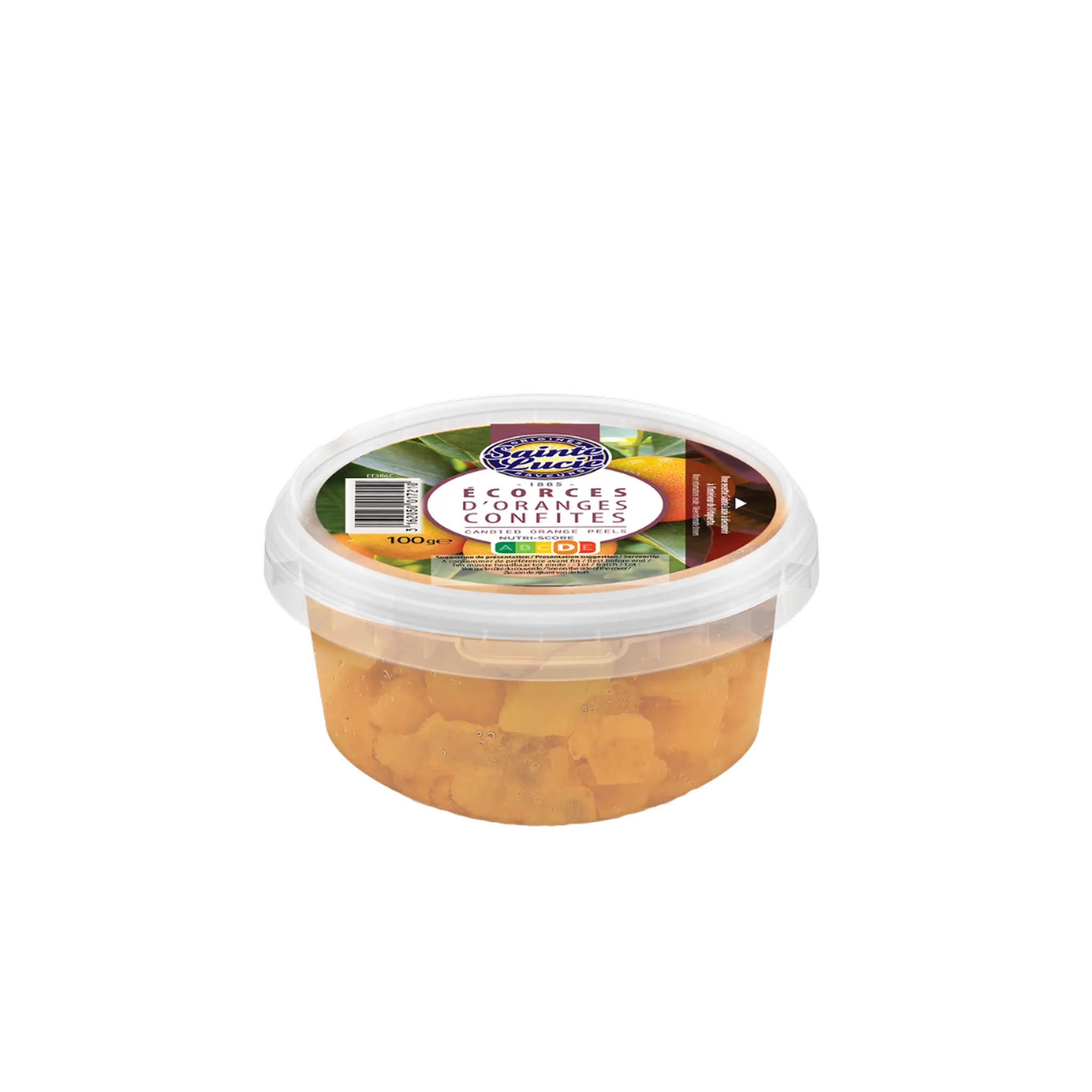 SAINTE LUCIE Lamelles d'écorces d'orange confites