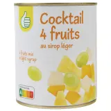 POUCE Cocktail 4 fruits au sirop léger