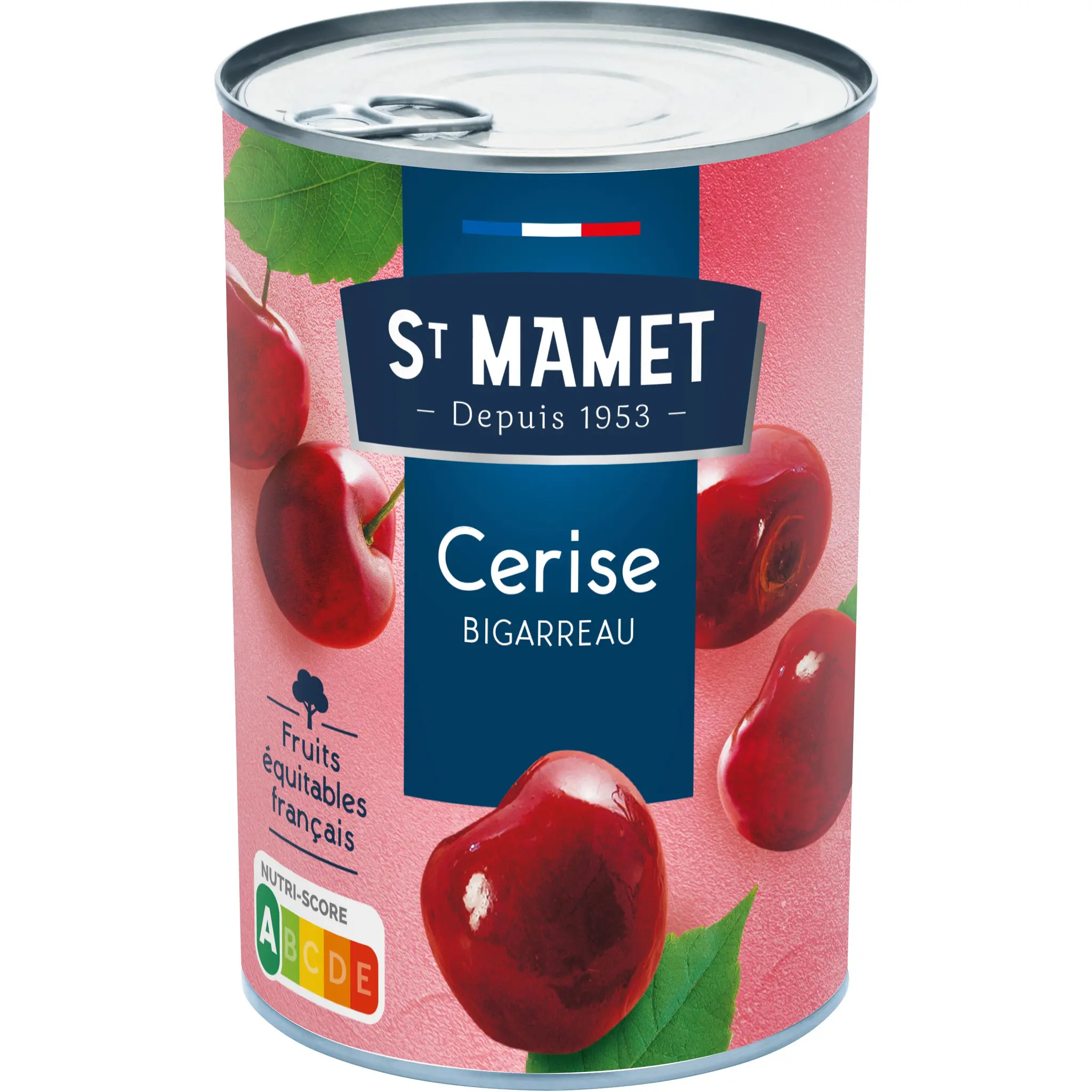 ST MAMET Cerises bigarreaux au sirop sans conservateurs