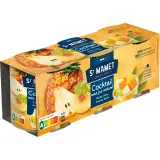 ST MAMET Cocktail de 4 fruits avec son jus naturel pêche poire ananas raisin