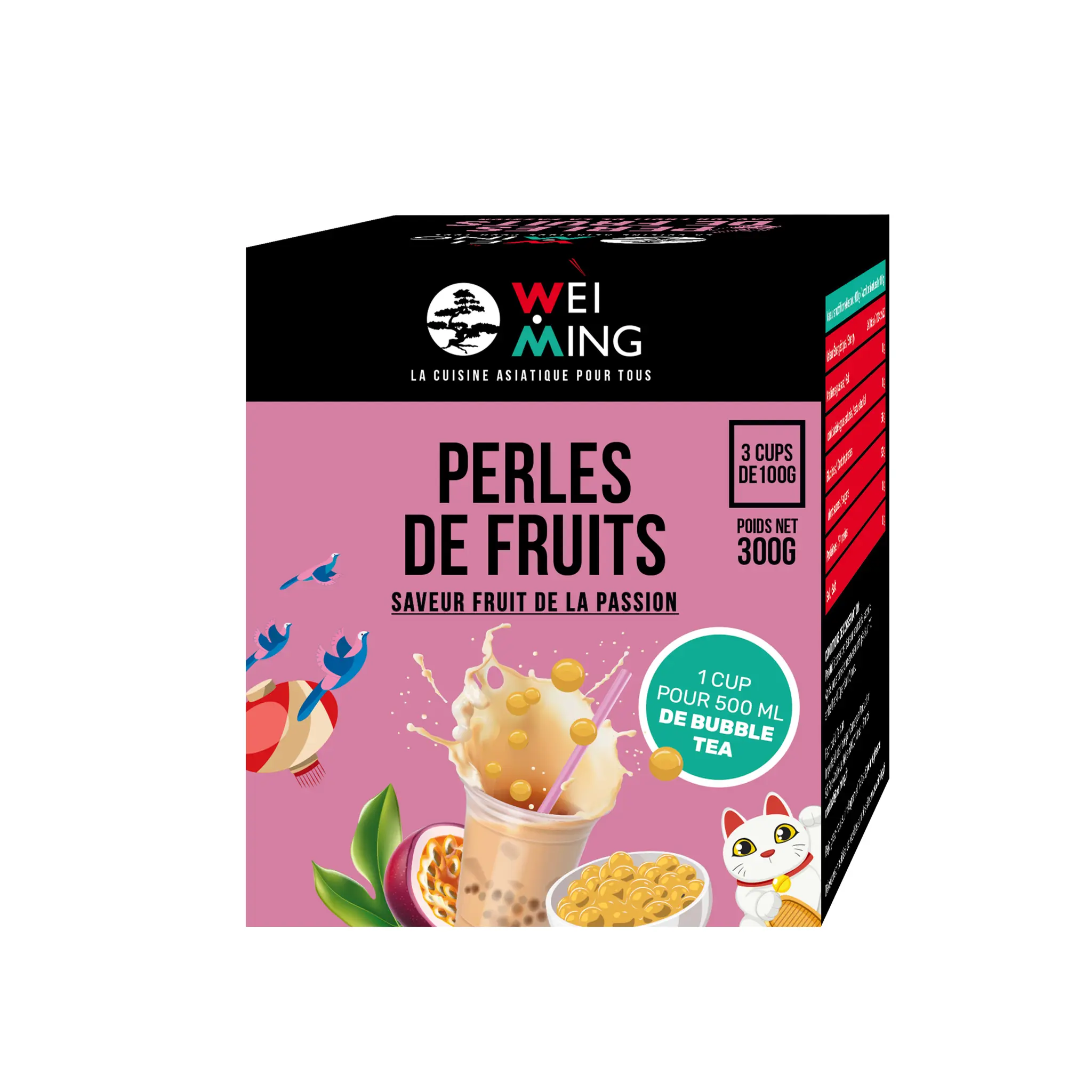 WEI MING Perles de fruits saveur fruits de la passion