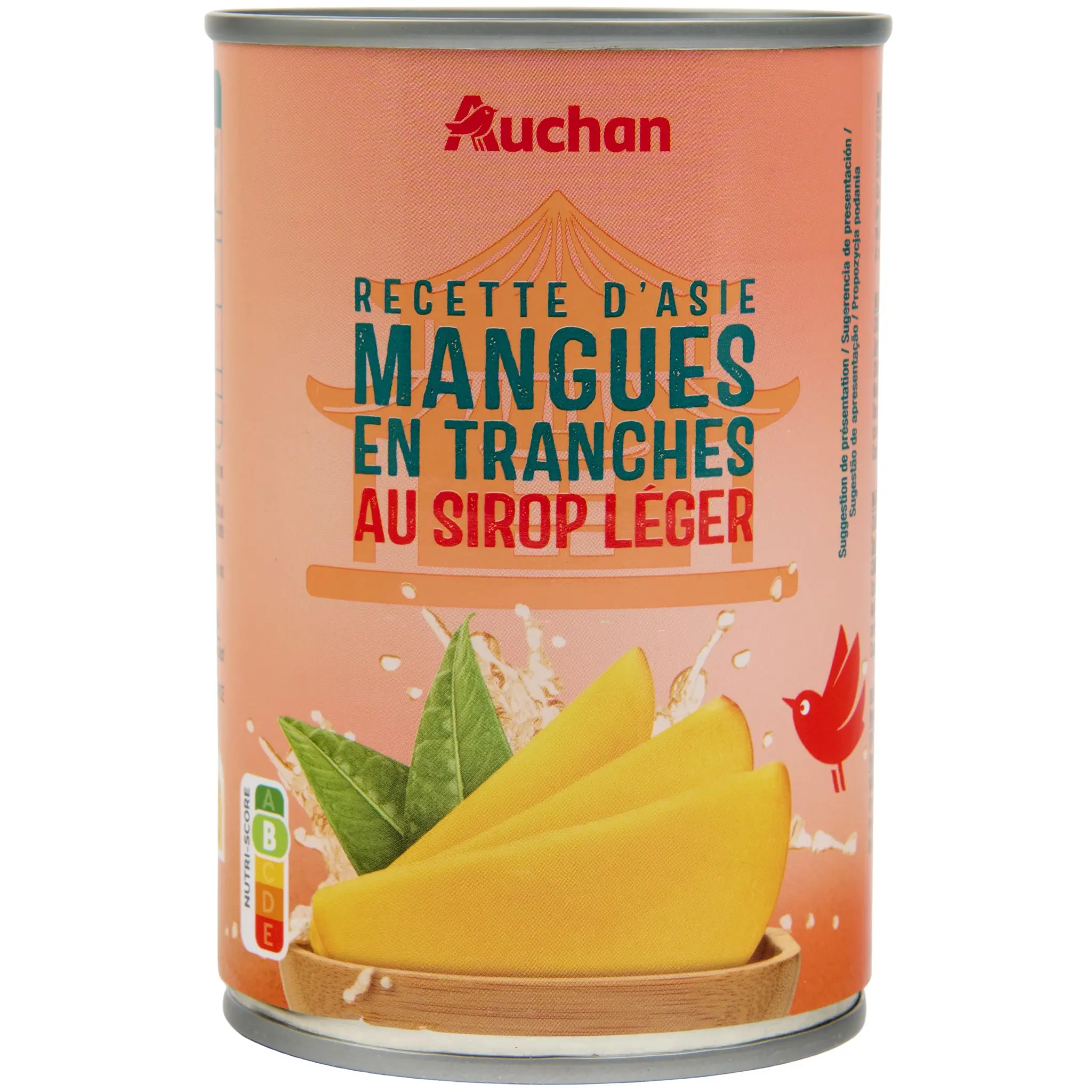 AUCHAN Mangue au sirop