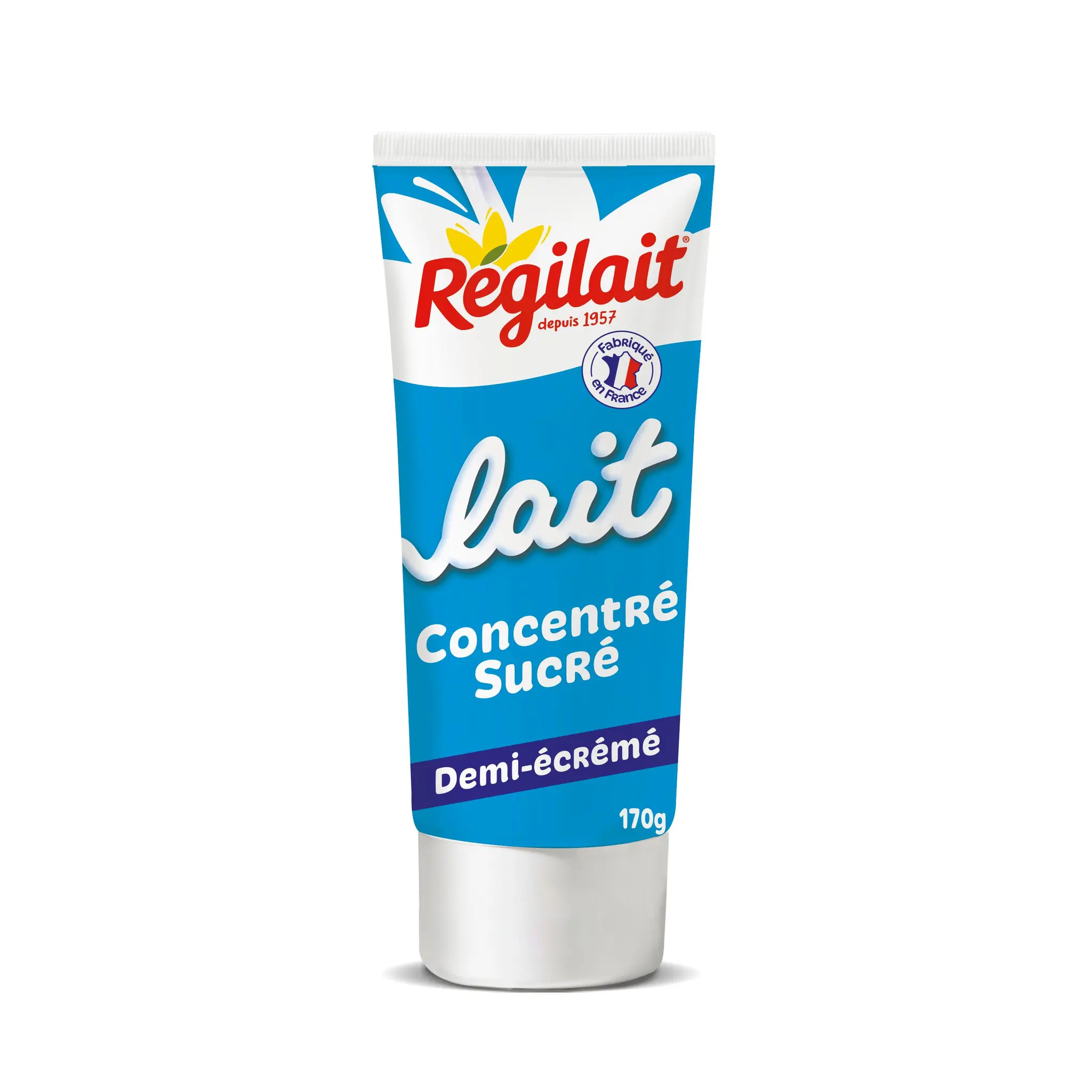 REGILAIT Lait concentré sucré demi écrémé en tube