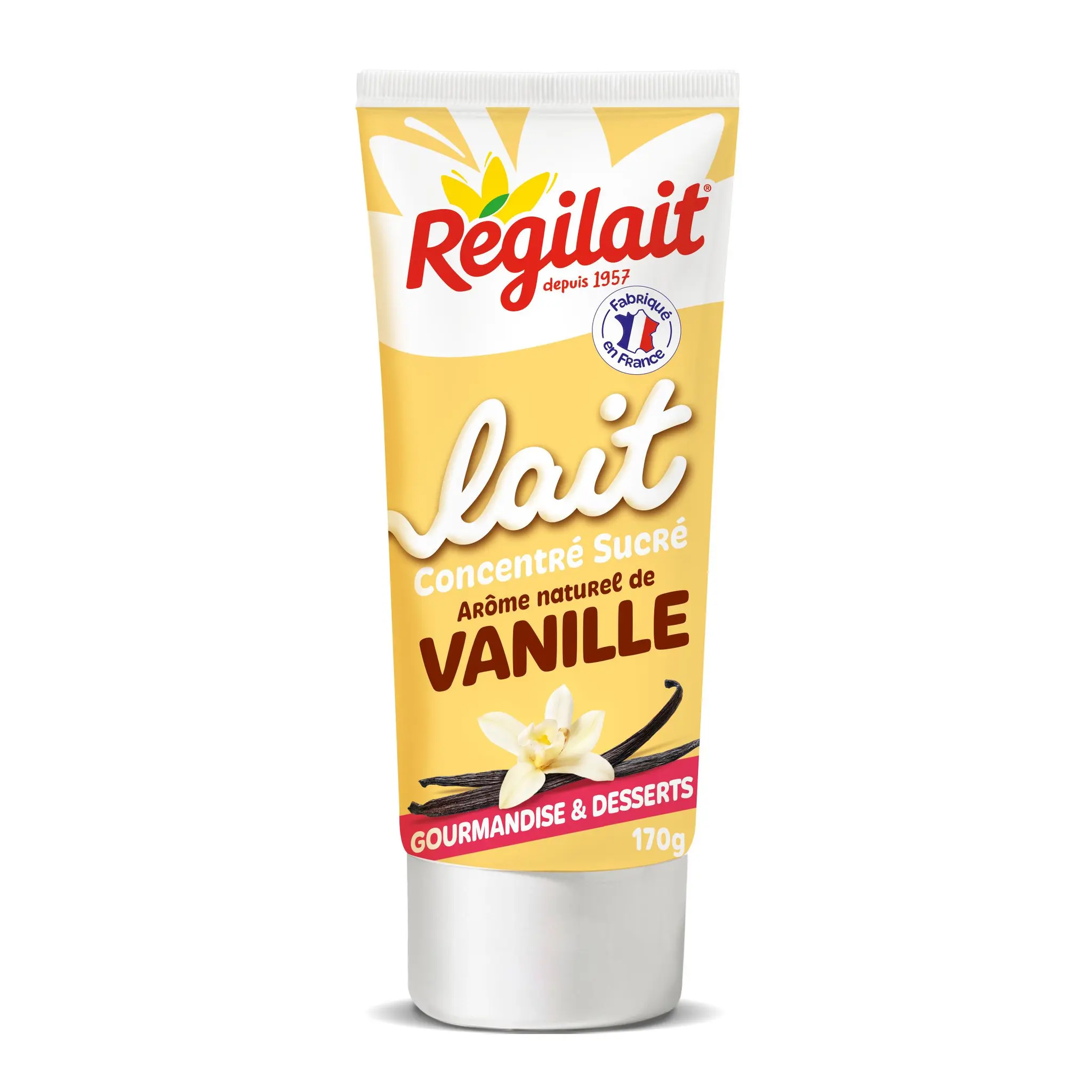 REGILAIT Lait concentré sucré à l'arôme naturel de vanille