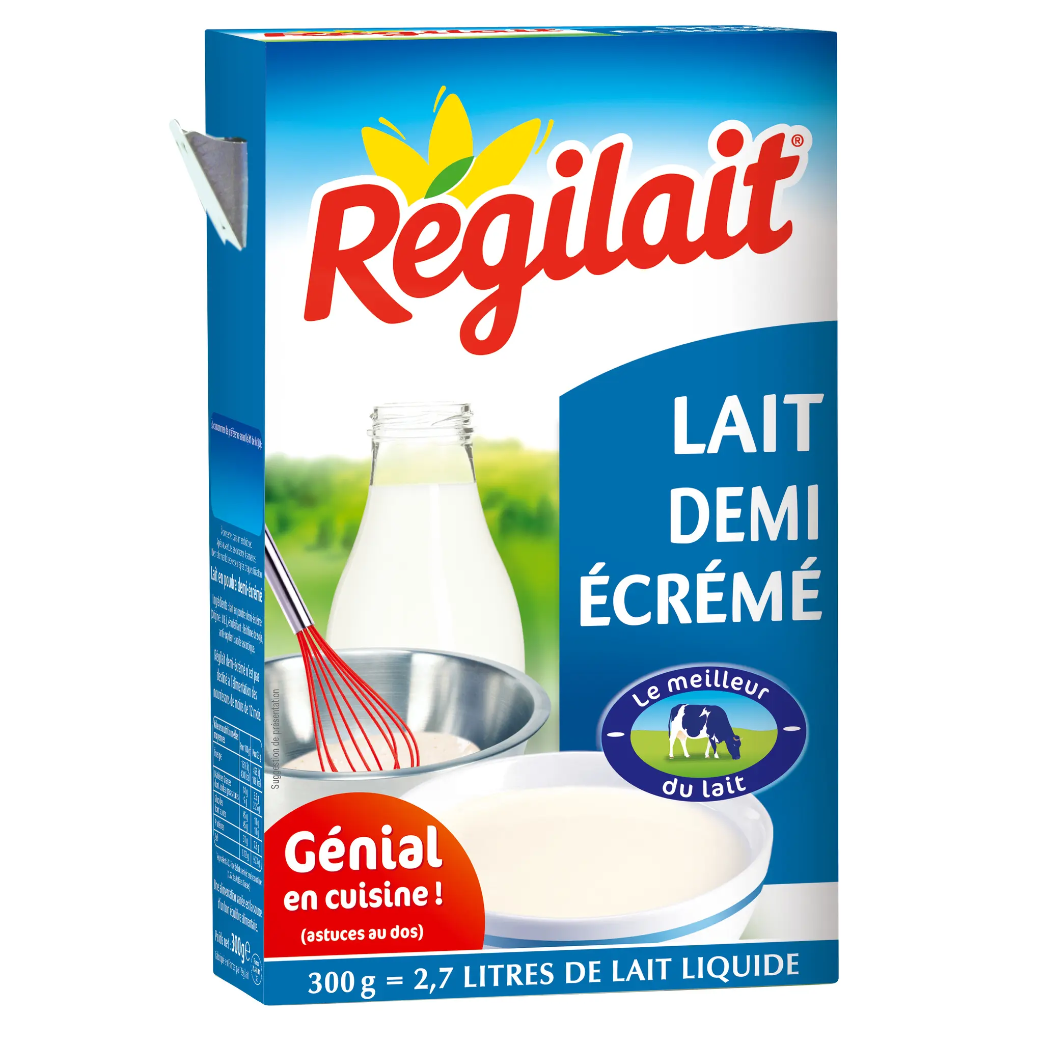 REGILAIT Lait instantané demi-écrémé en poudre