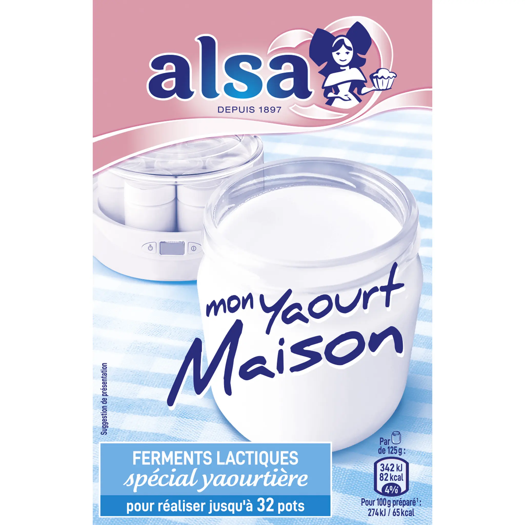 ALSA Ferments lactiques pour préparation de yaourts maison