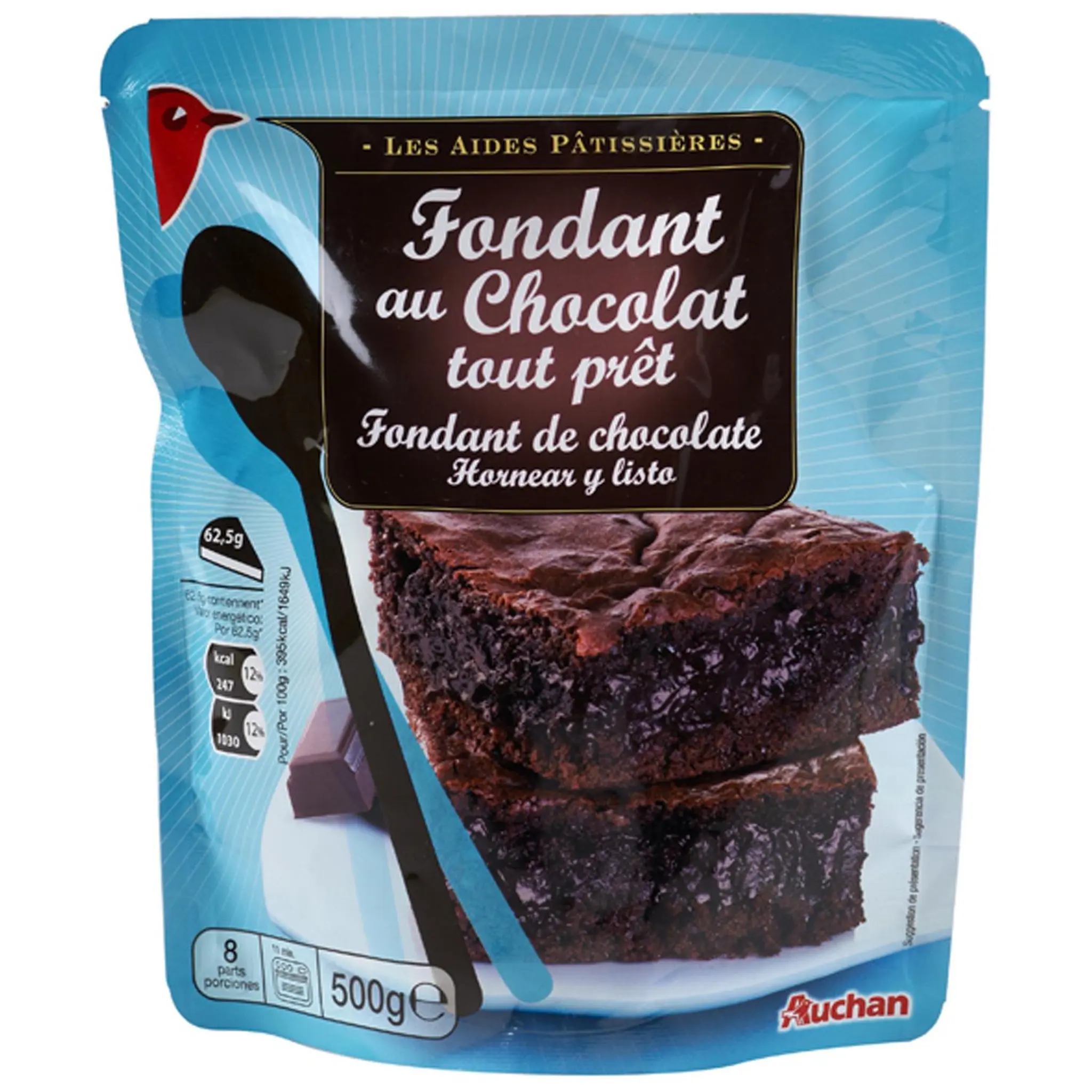 AUCHAN Préparation pour fondant au chocolat tout prêt
