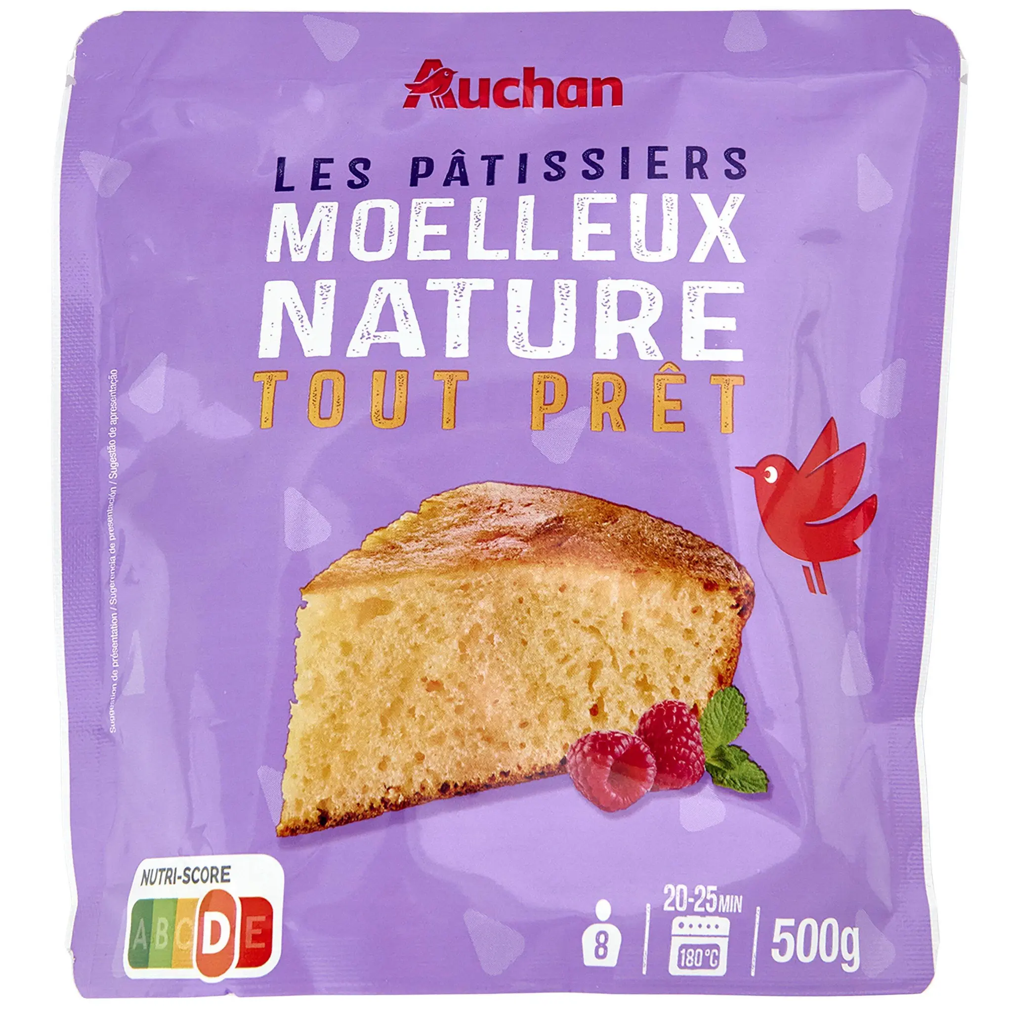 AUCHAN Préparation pour moelleux nature tout prêt
