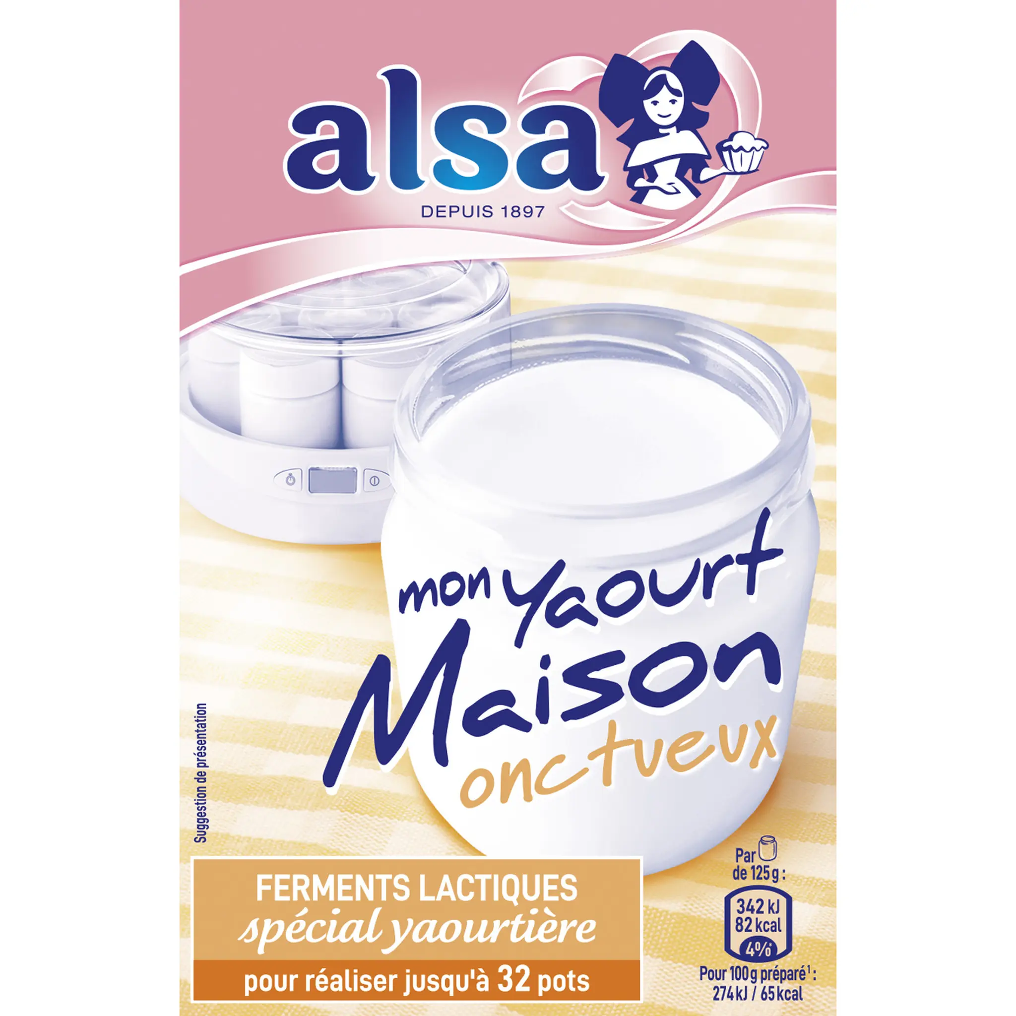 ALSA Ferments lactiques pour yaourt maison onctueux