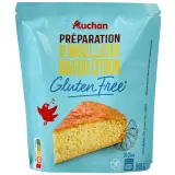 AUCHAN Préparation pour Moelleux saveur citron saveur citron sans gluten