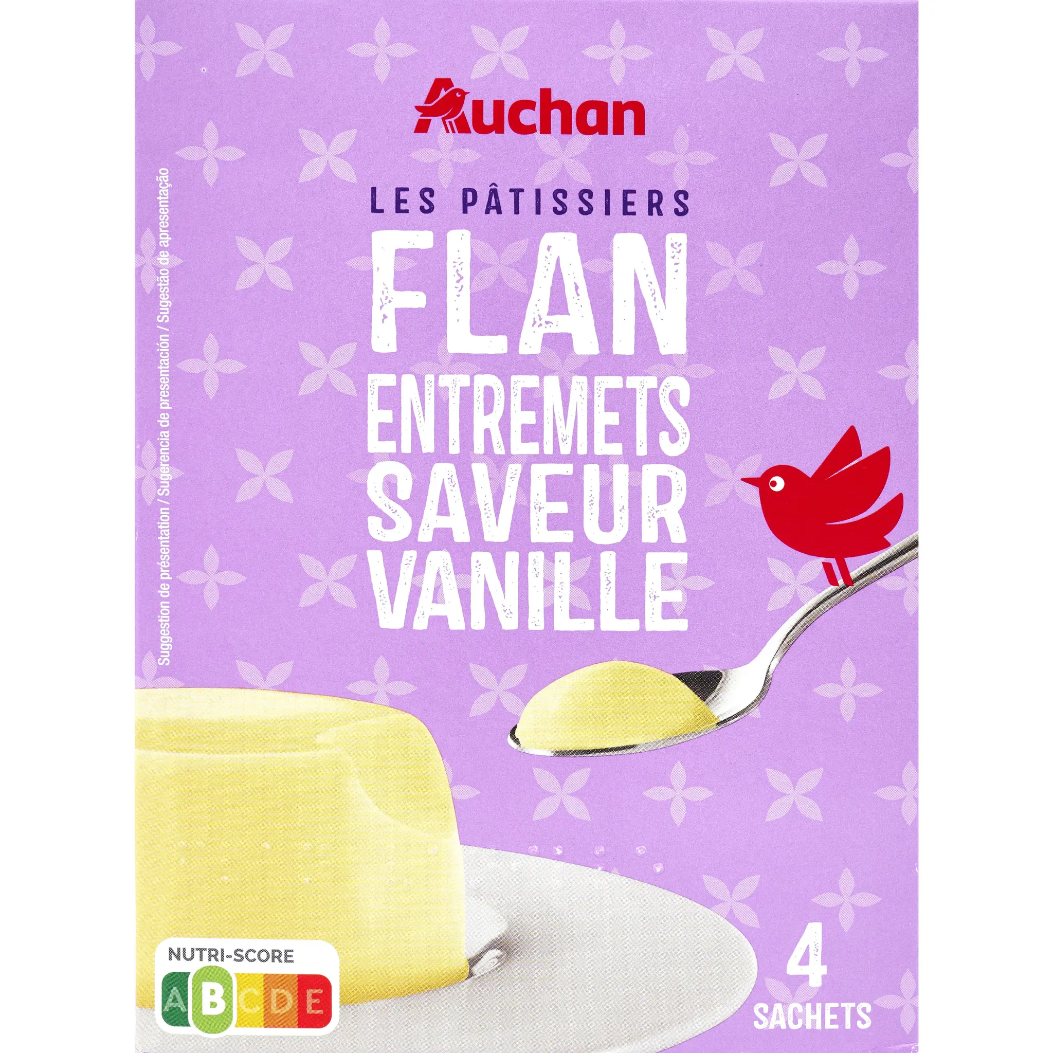 AUCHAN Préparation pour flan vanille