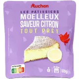 AUCHAN Préparation pour moelleux saveur citron prêt à cuire