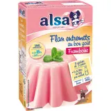 ALSA Préparation pour flan entremets au goût de framboise