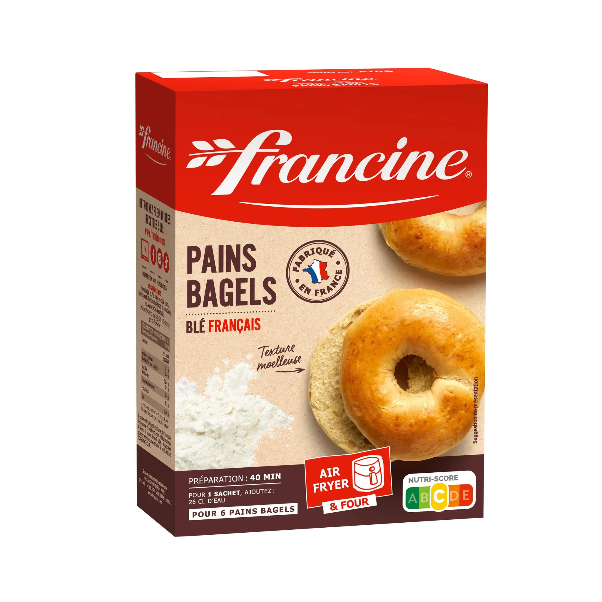 FRANCINE Préparation pour pains bagels