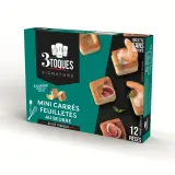 3 TOQUES Signature Mini carrés feuilletés au beure à garnir