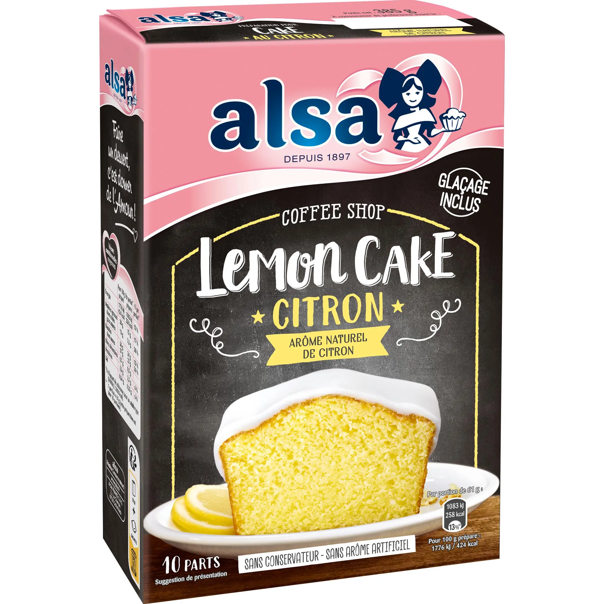 ALSA Préparation pour cake au citron