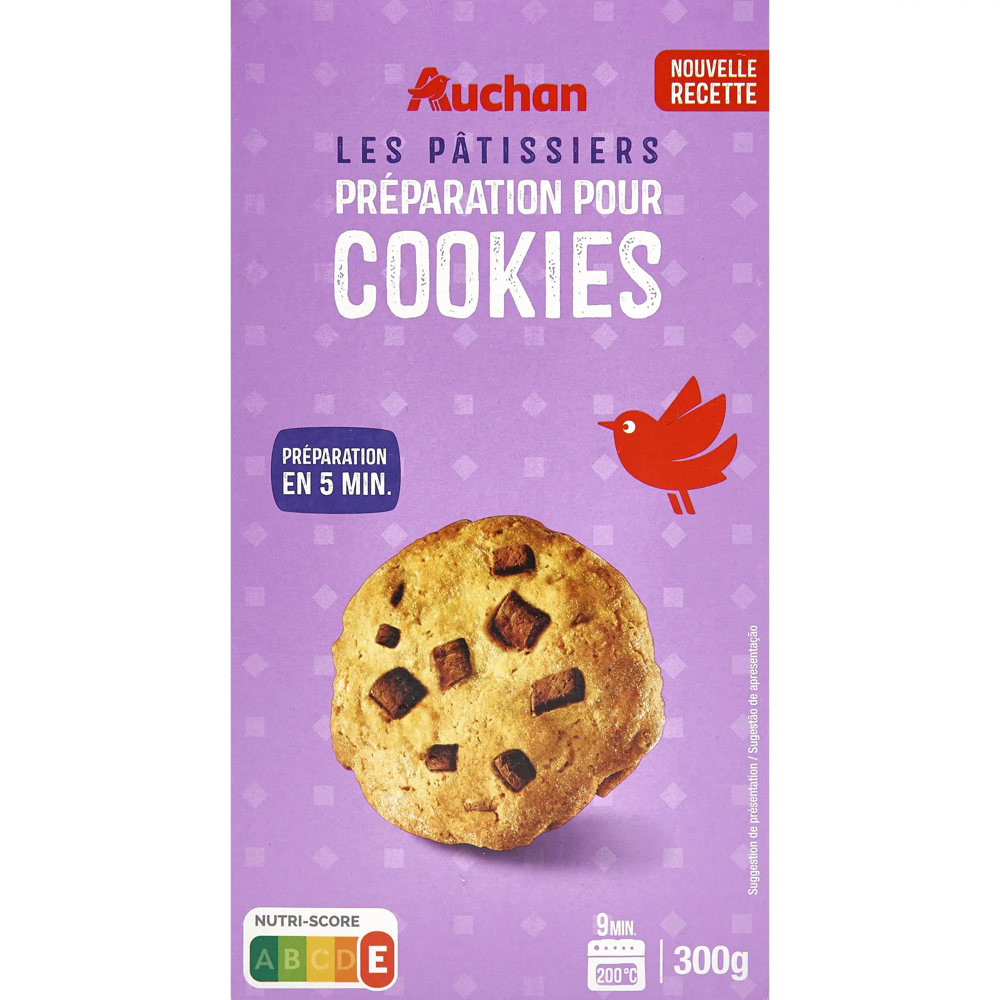 AUCHAN Préparation pour cookies Les pâtissiers