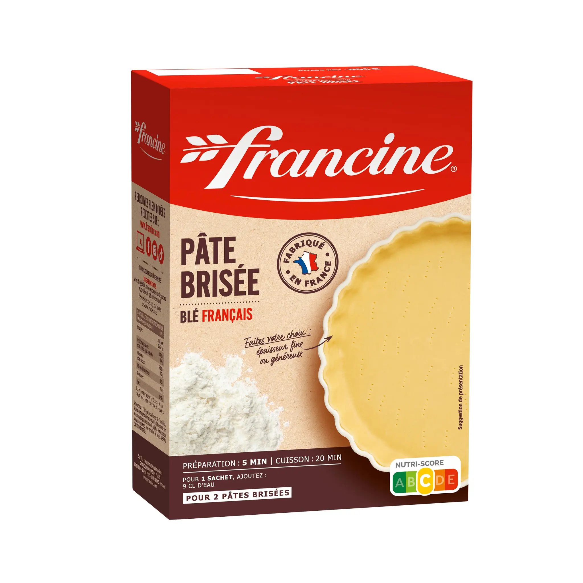 FRANCINE Préparation pour pâte brisée