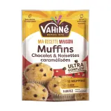 VAHINE Préparation pour muffins au chocolat et noisettes caramélisées
