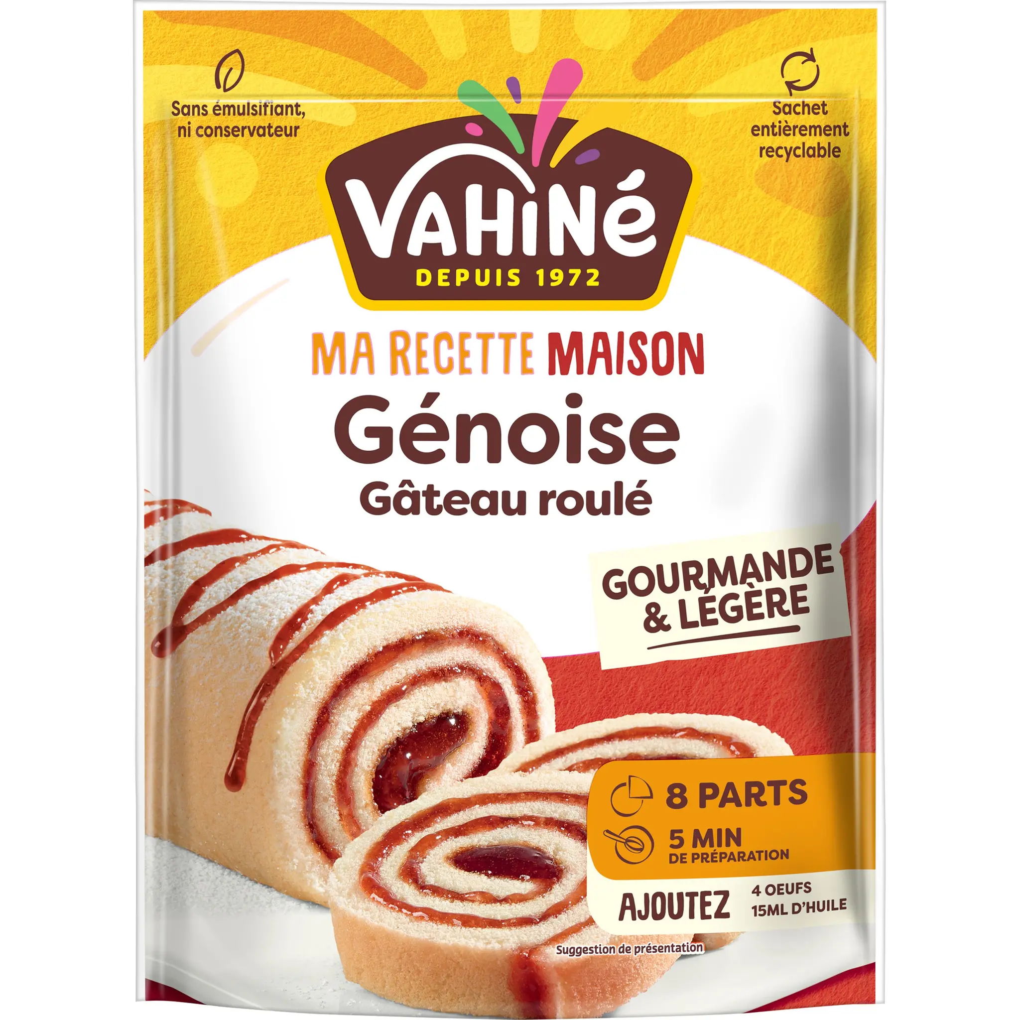 VAHINE Préparation pour génoise pour bûche roulée