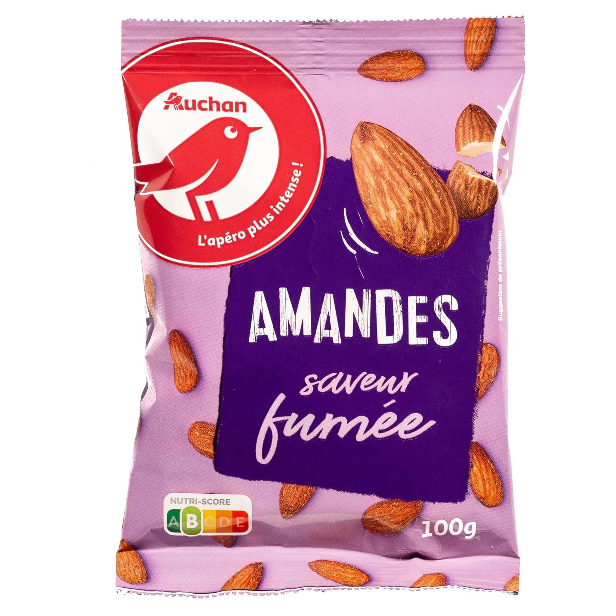 AUCHAN Amandes goût fumé