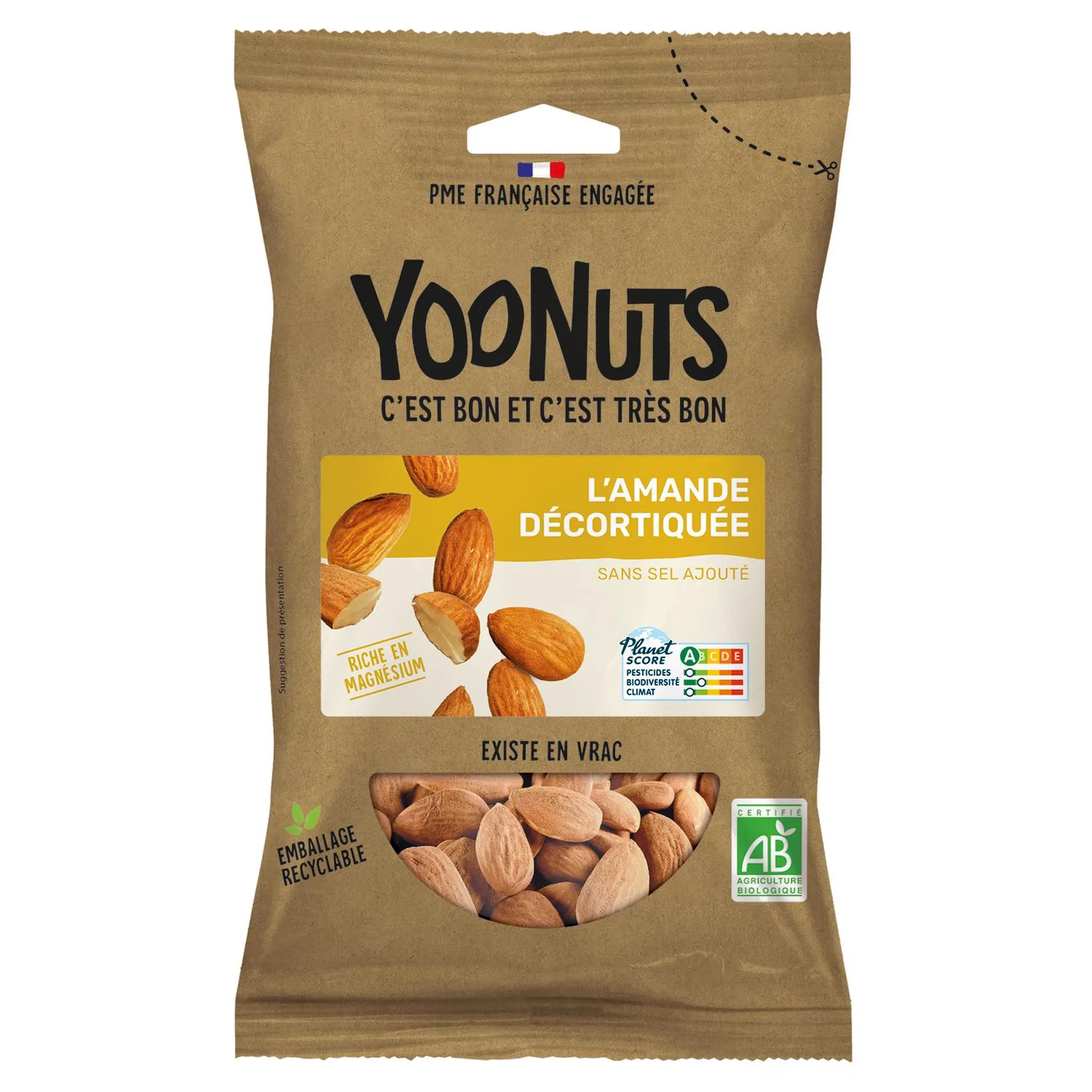 JUSTE BIO Amande décortiquée bio