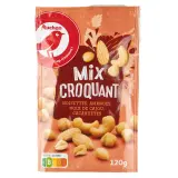 AUCHAN Mélange fruits secs noisettes amandes cajoux cacahuètes