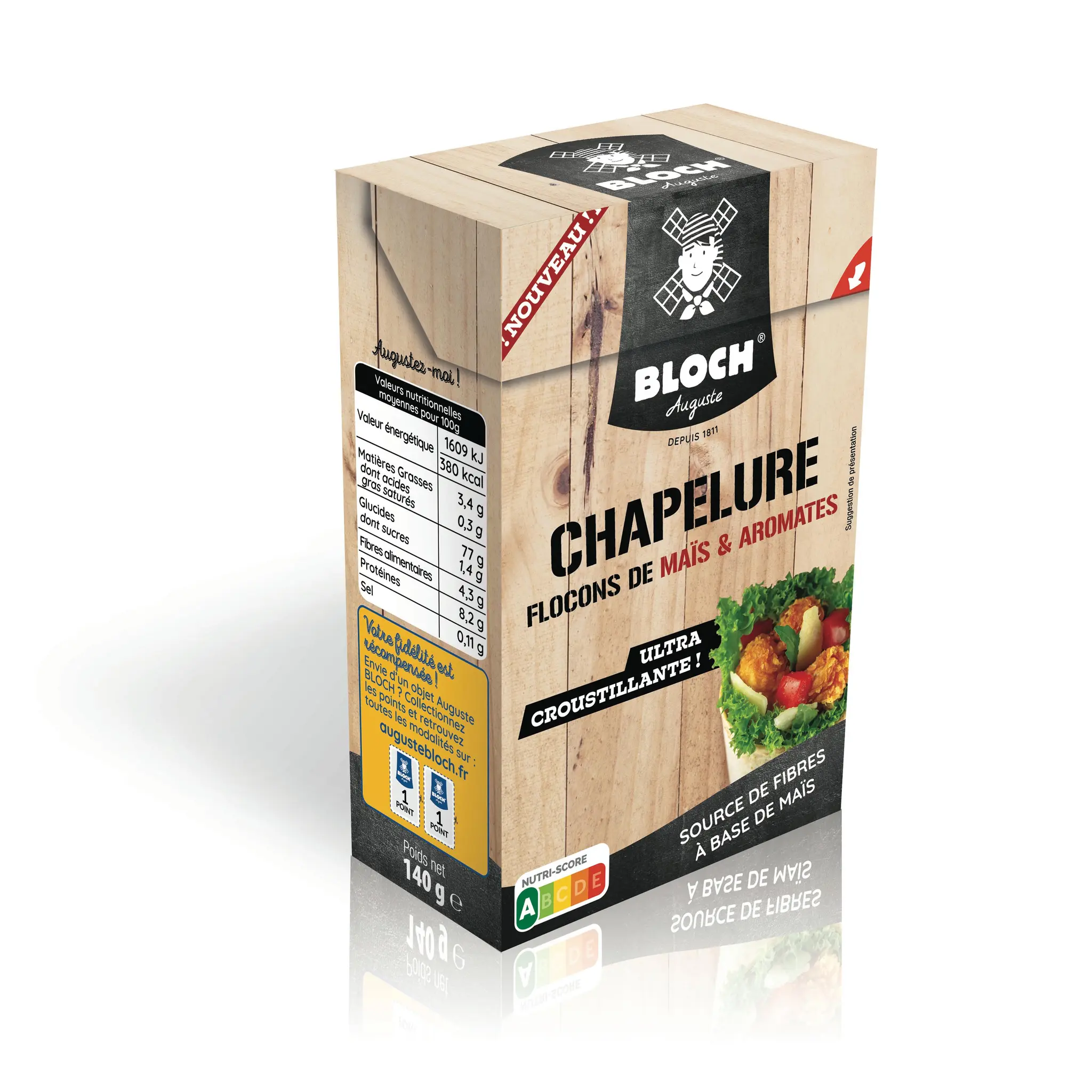 BLOCH Chapelure aux flocons de maïs et aromates
