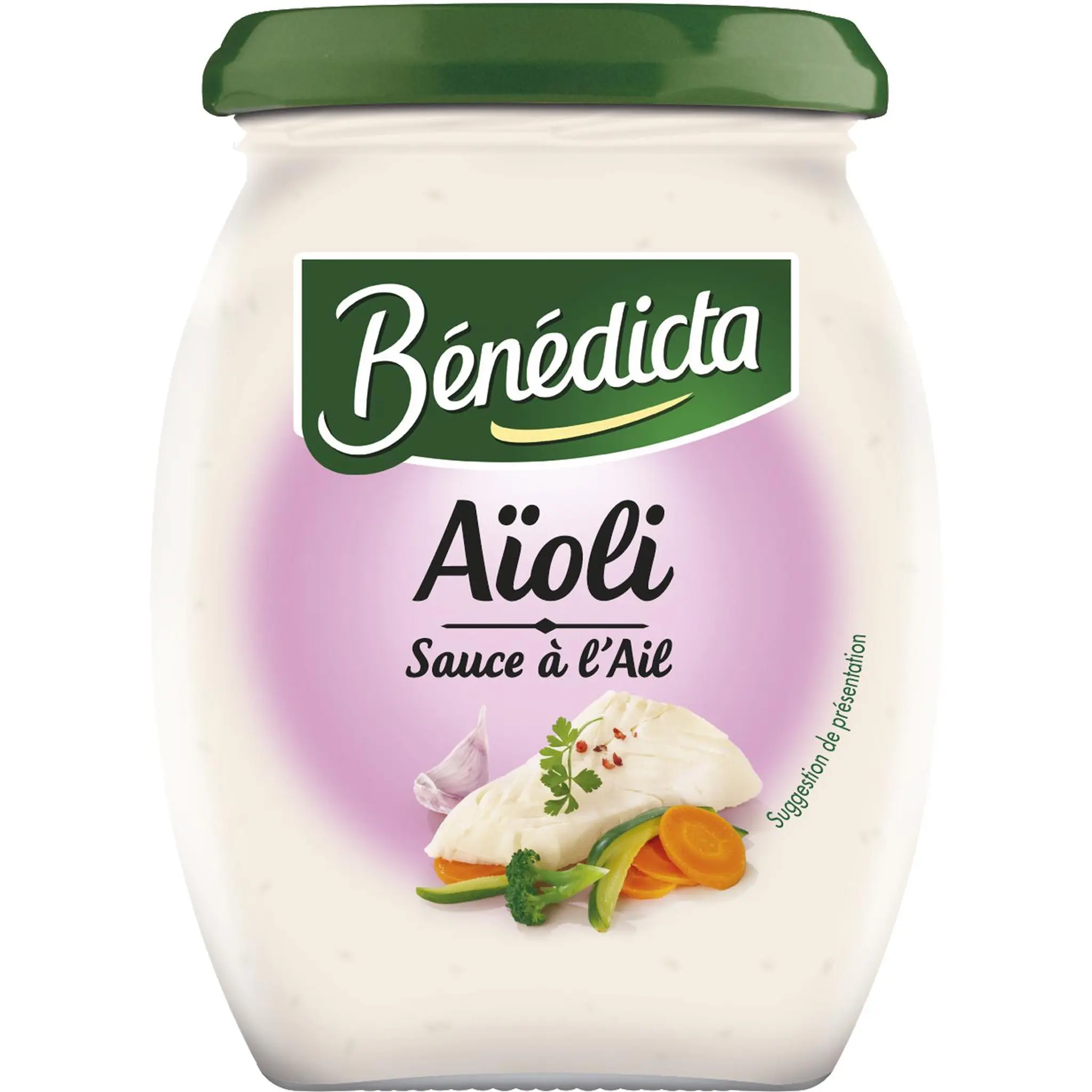 BENEDICTA Sauce aïoli à l'ail en bocal